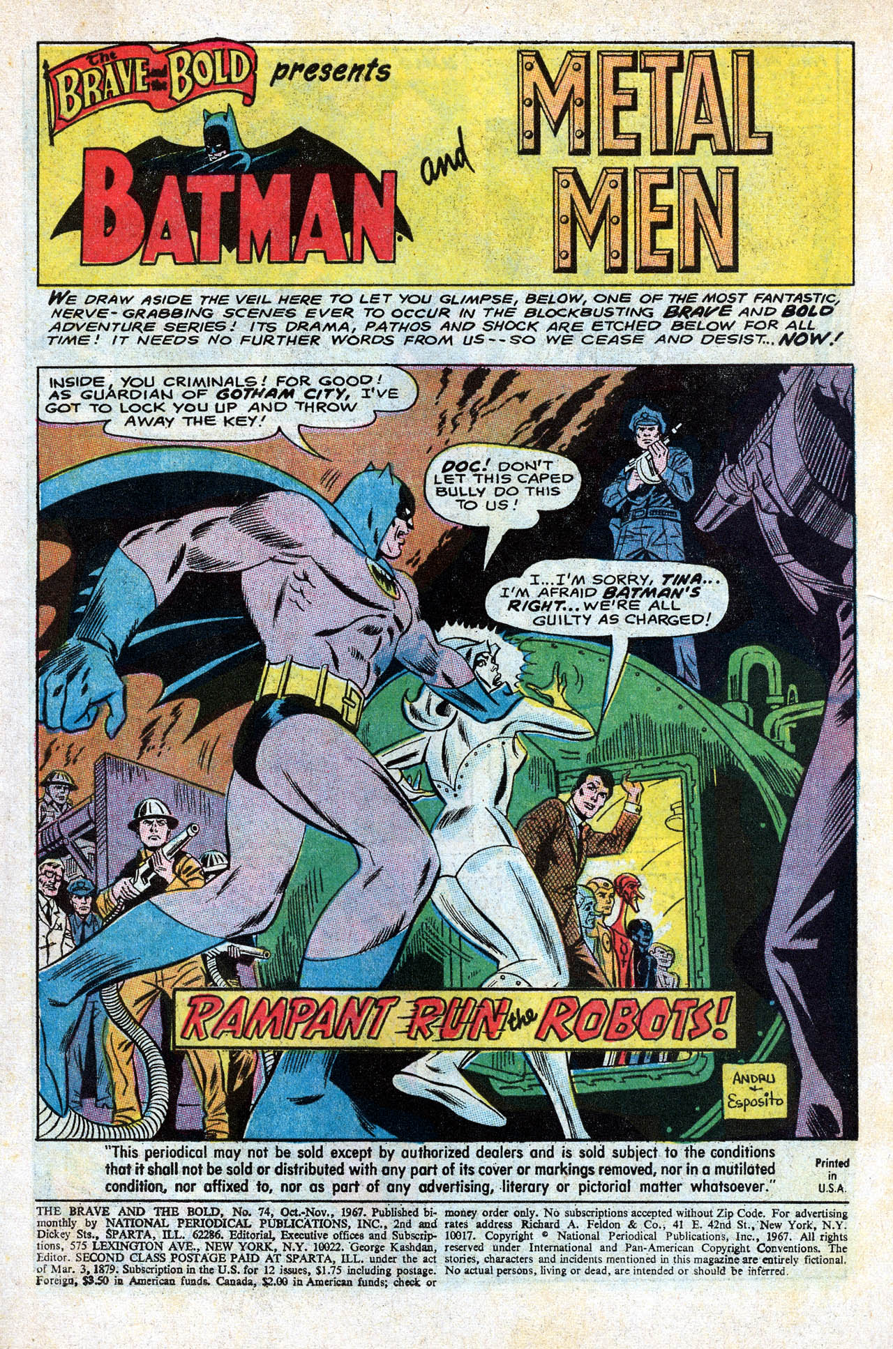 Read online The Brave and the Bold (1955) comic -  Issue #74 - 3