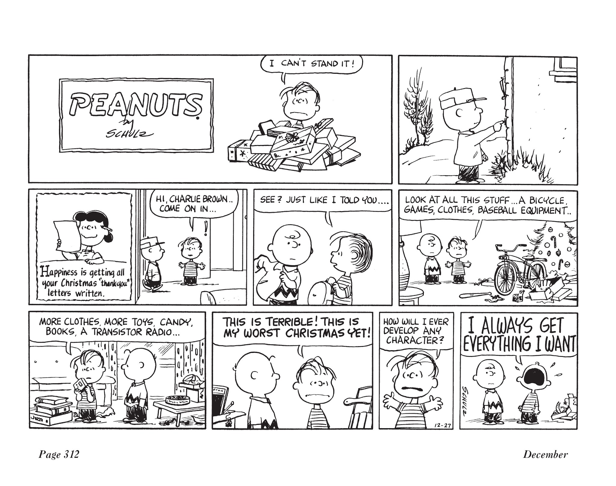 Read online The Complete Peanuts comic -  Issue # TPB 7 - 323