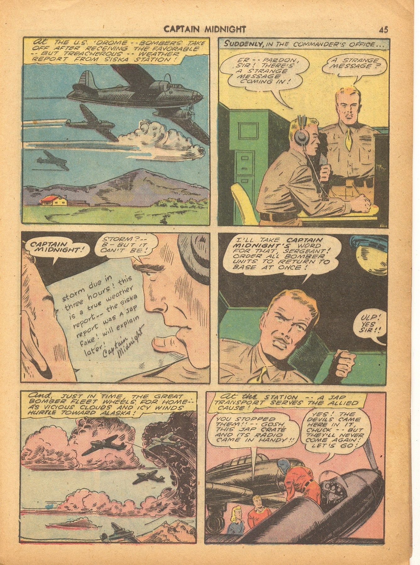 Read online Captain Midnight (1942) comic -  Issue #4 - 46