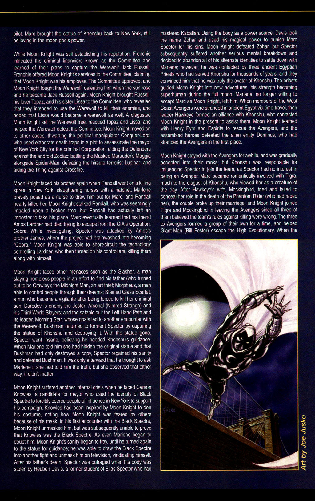 Read online The Official Handbook of the Marvel Universe: Marvel Knights comic -  Issue # Full - 40