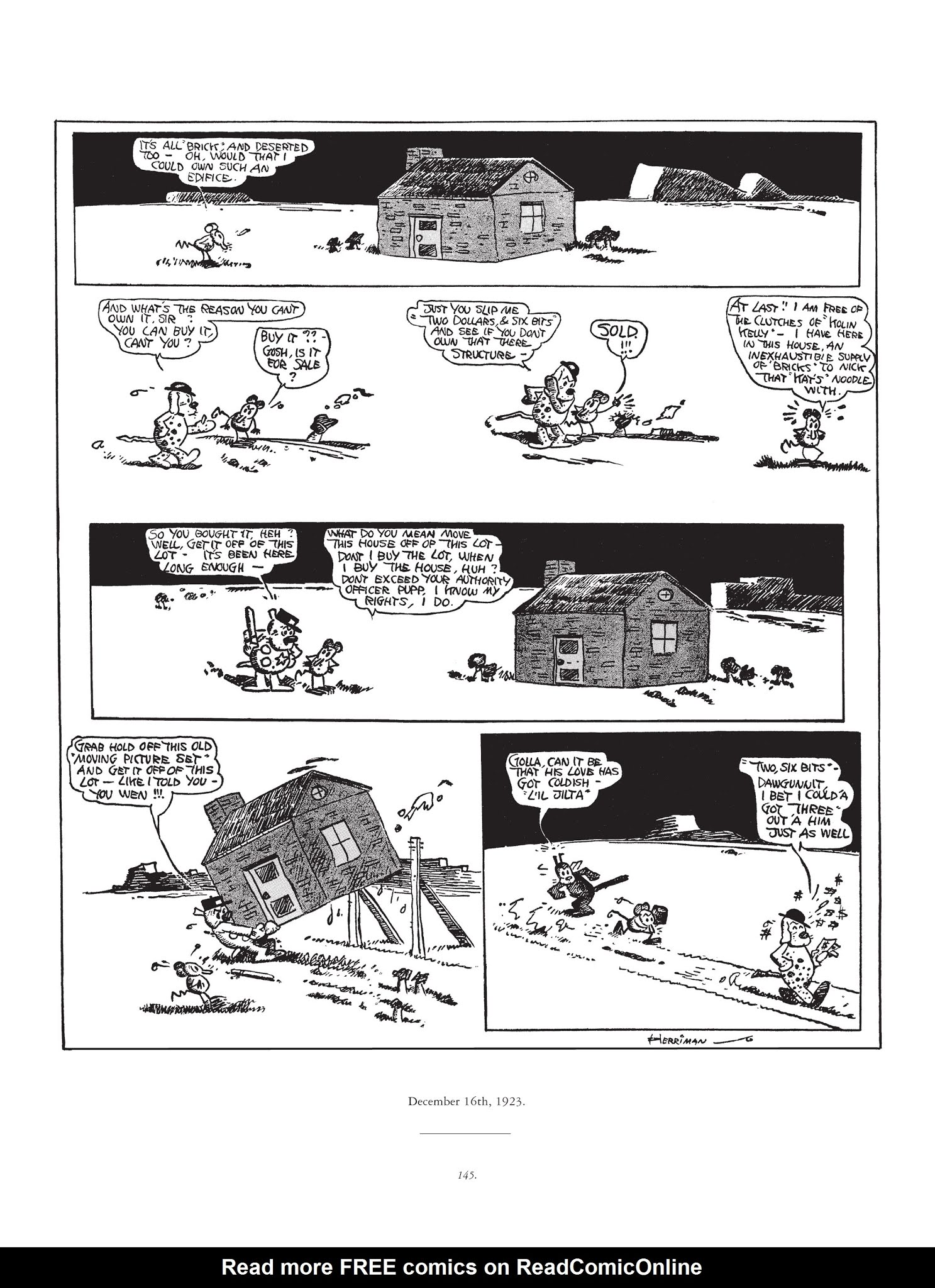 Read online Krazy & Ignatz comic -  Issue # TPB 3 - 145