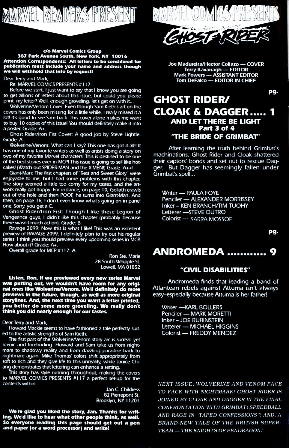 Read online Marvel Comics Presents (1988) comic -  Issue #121 - 20