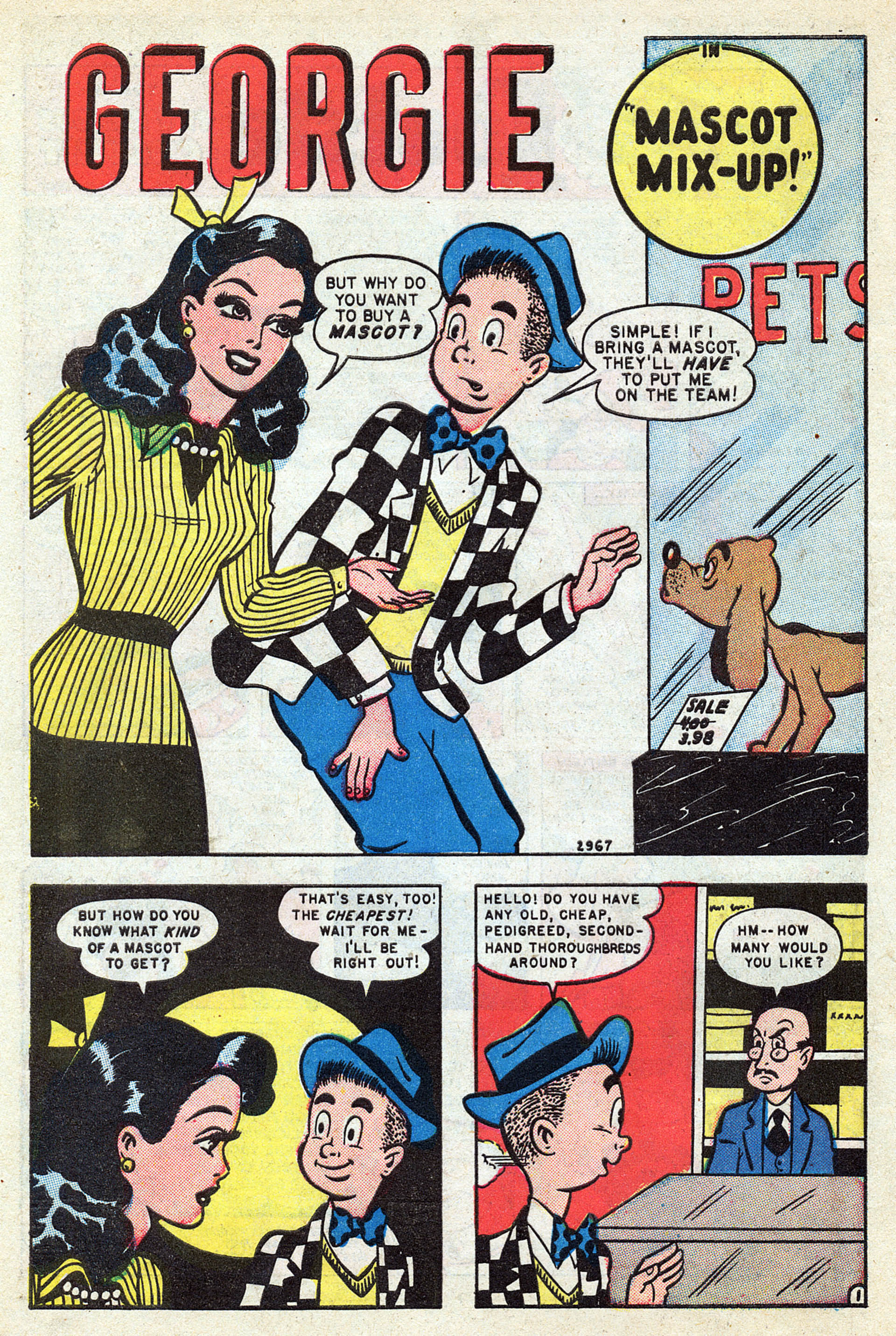 Read online Georgie Comics (1945) comic -  Issue #19 - 10