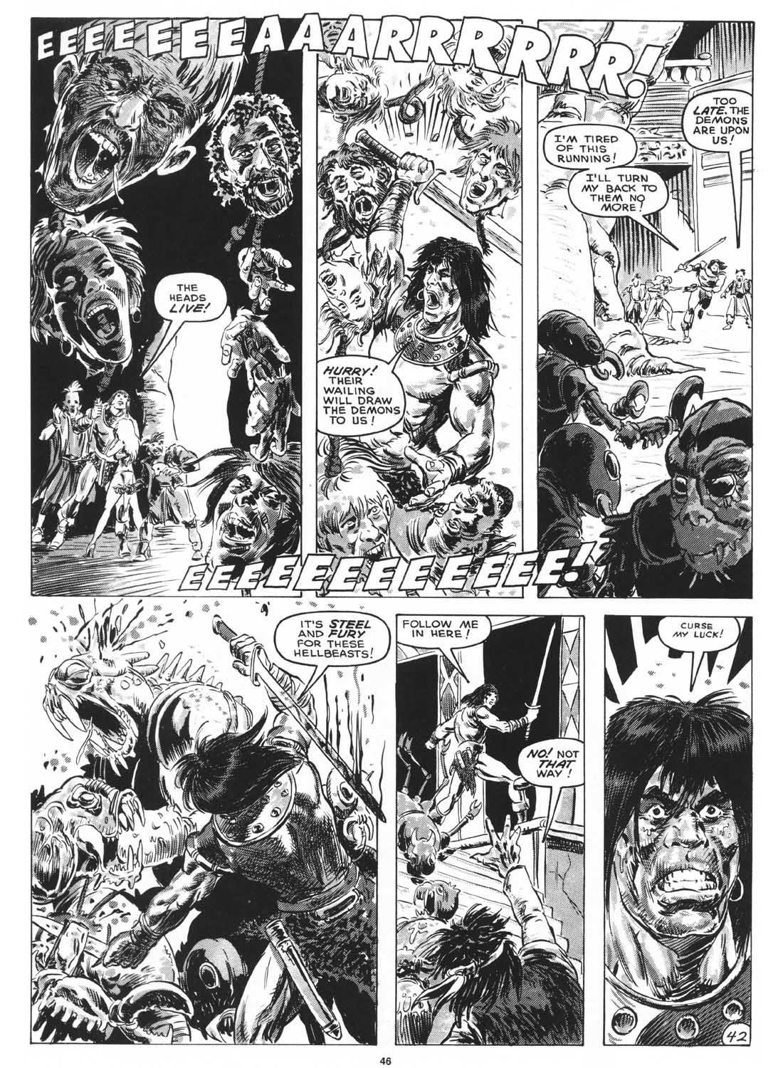 Read online The Savage Sword Of Conan comic -  Issue #161 - 45