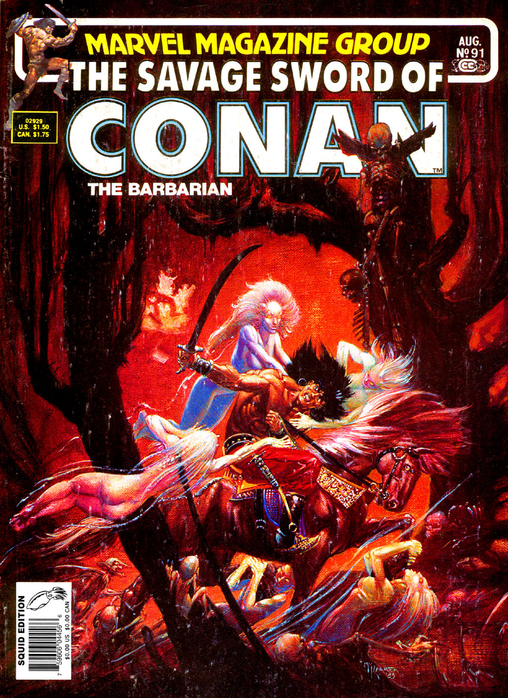 Read online The Savage Sword Of Conan comic -  Issue #91 - 1