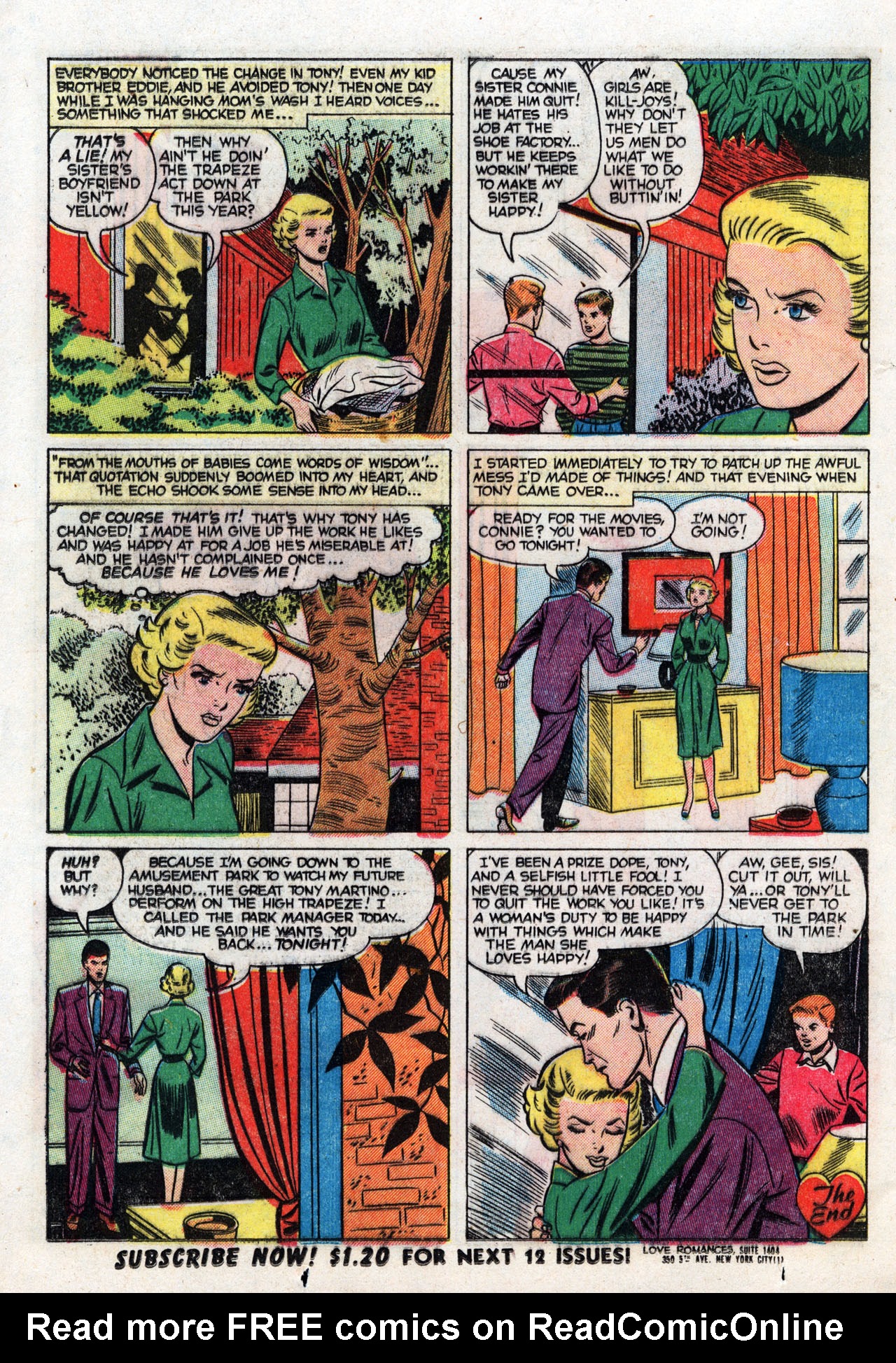 Read online Love Romances comic -  Issue #19 - 24