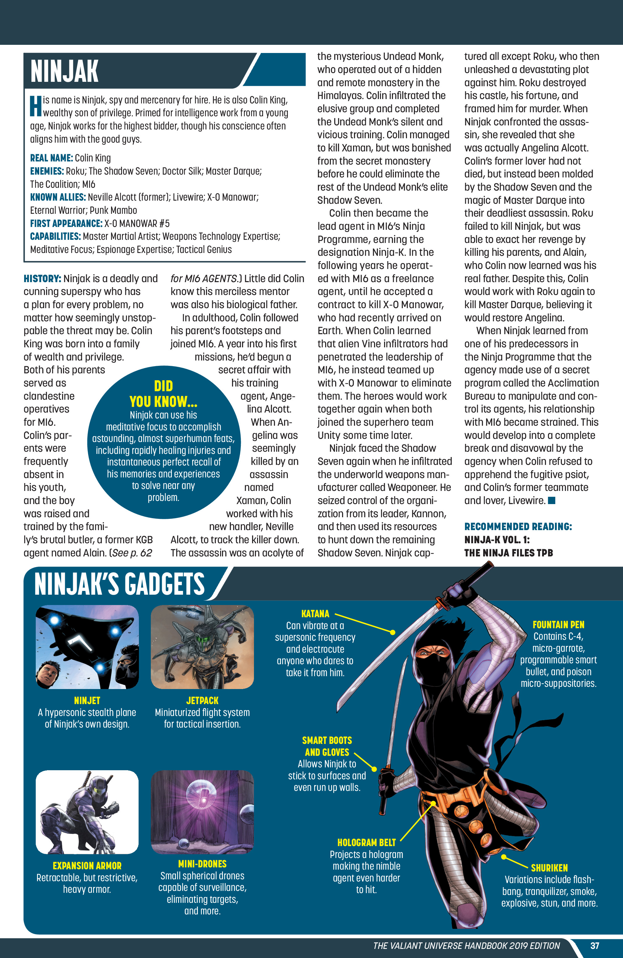 Read online Valiant Universe Handbook 2019 Edition comic -  Issue # Full - 38