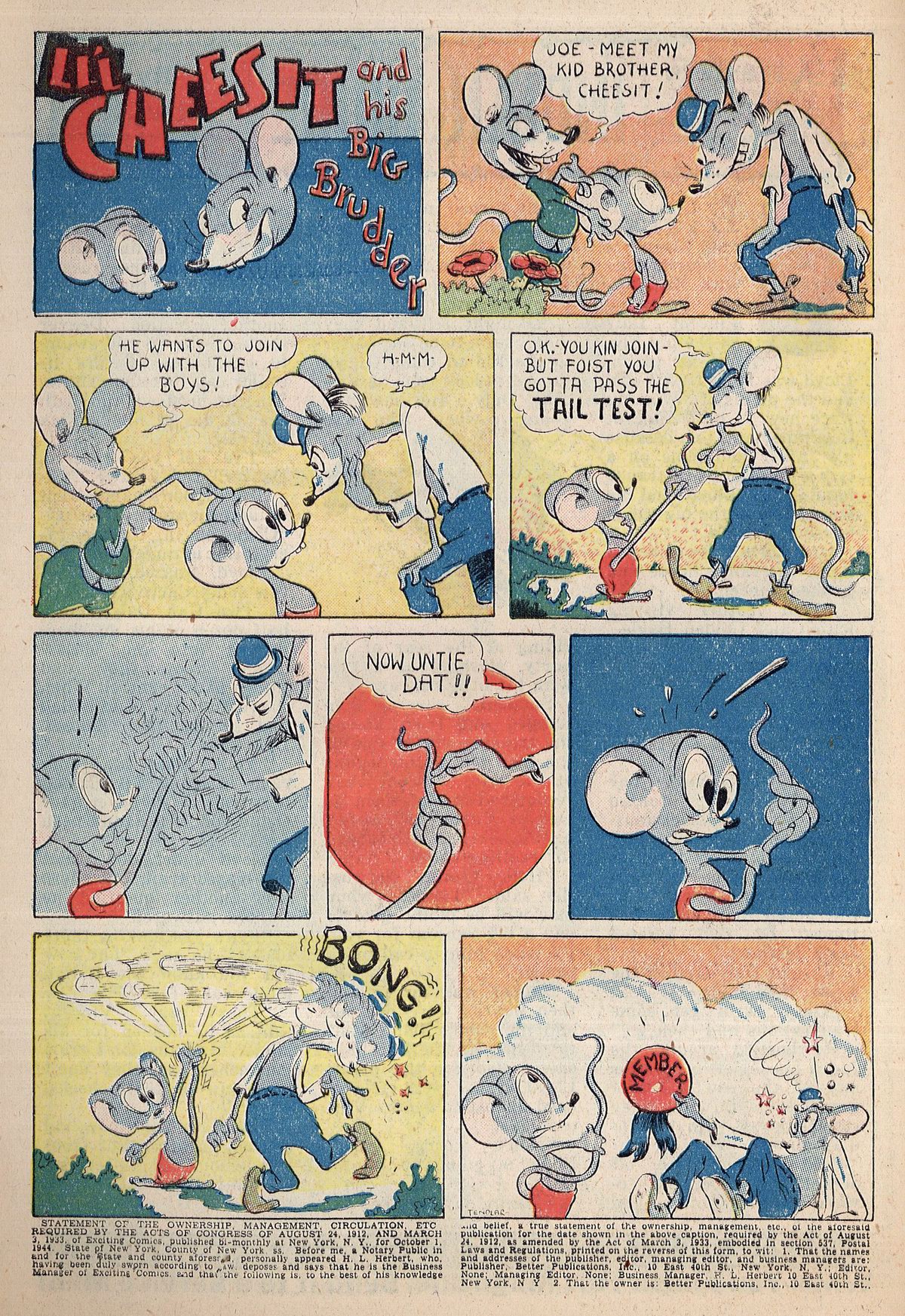 Read online Exciting Comics comic -  Issue #38 - 42