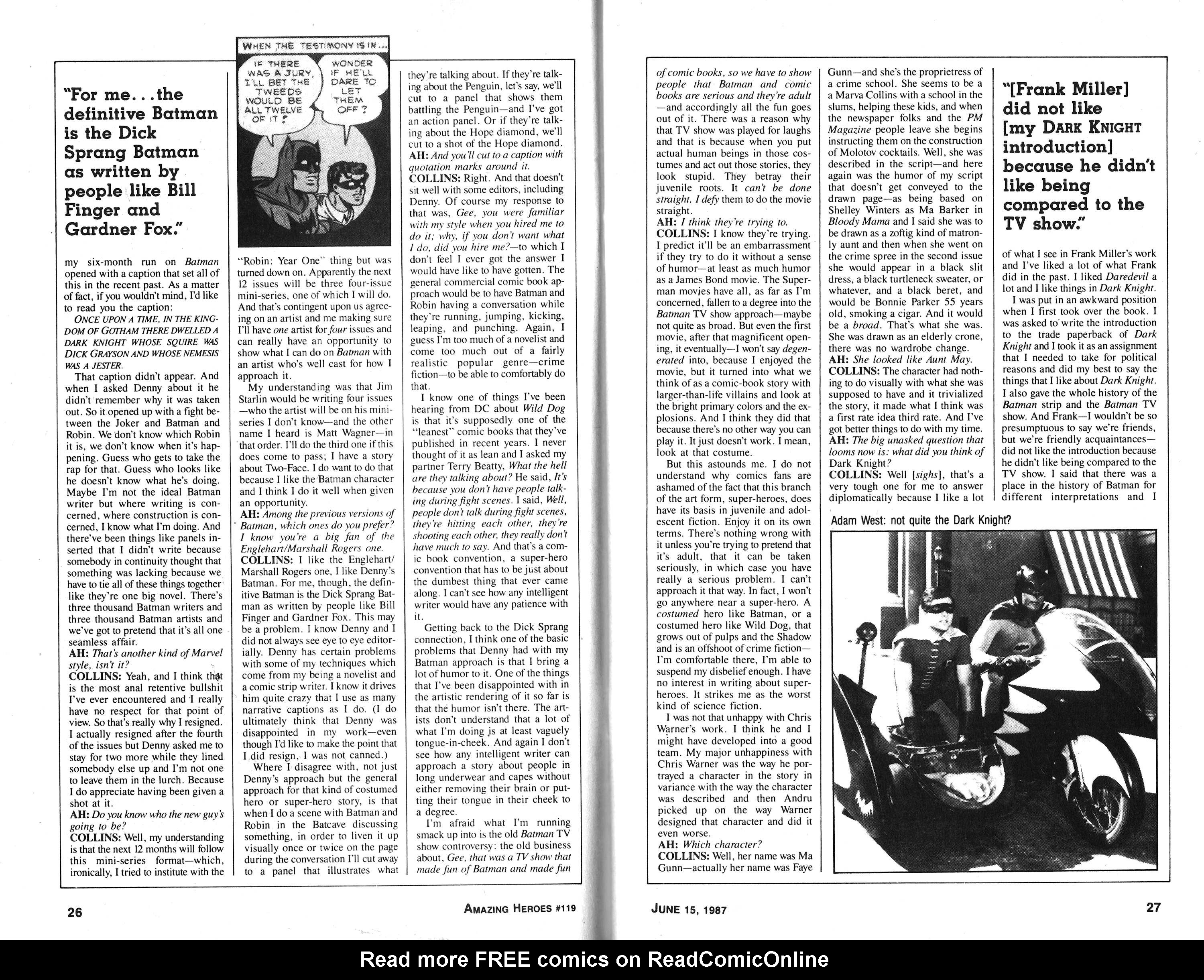 Read online Amazing Heroes comic -  Issue #119 - 14