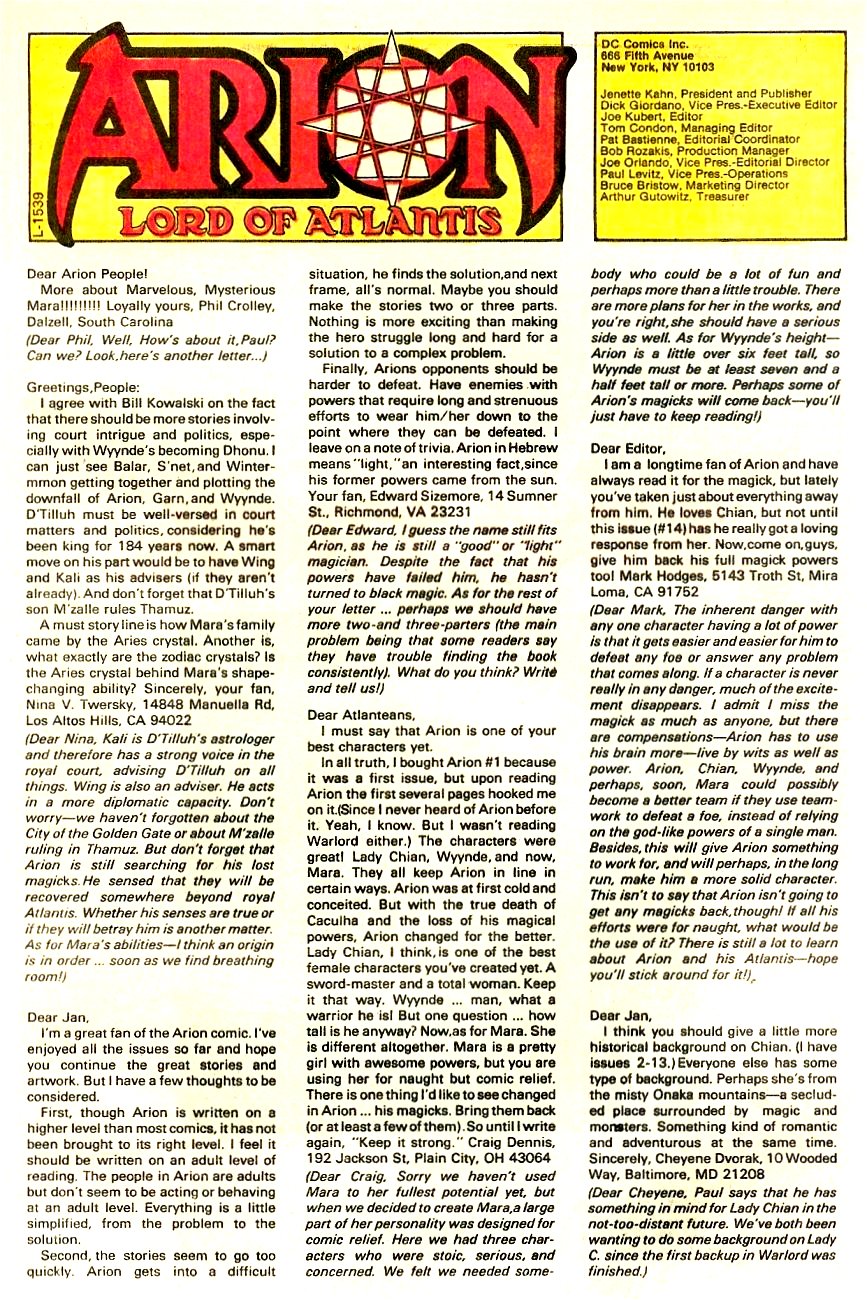 Read online Arion, Lord of Atlantis comic -  Issue #17 - 26