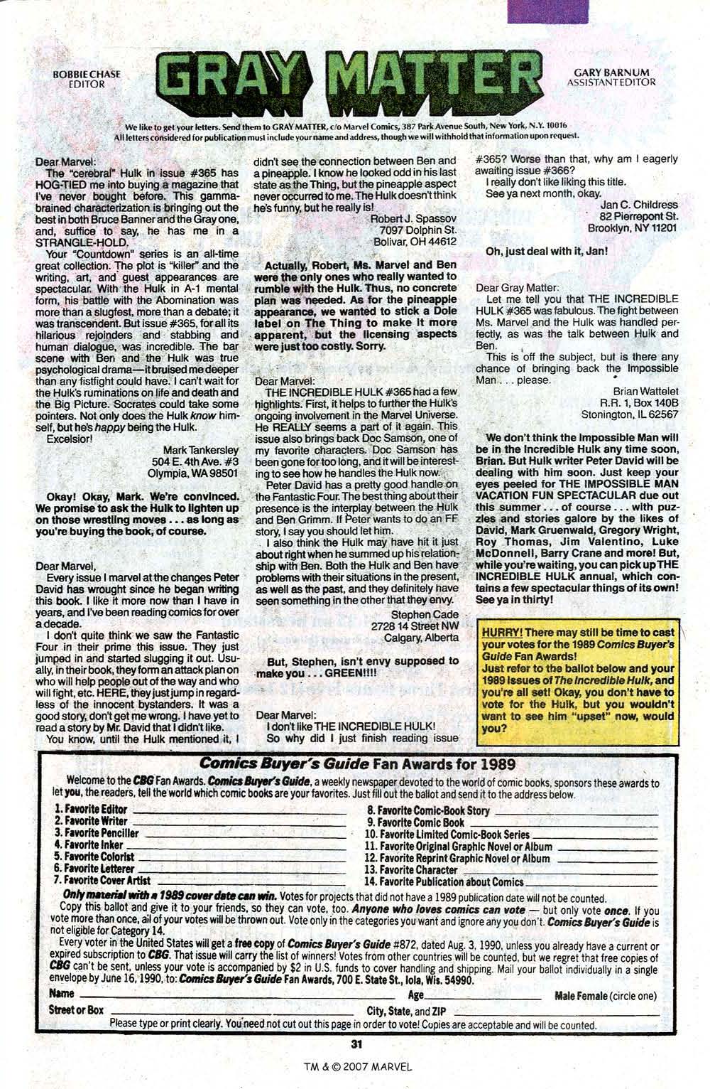 Read online The Incredible Hulk (1968) comic -  Issue #371 - 33