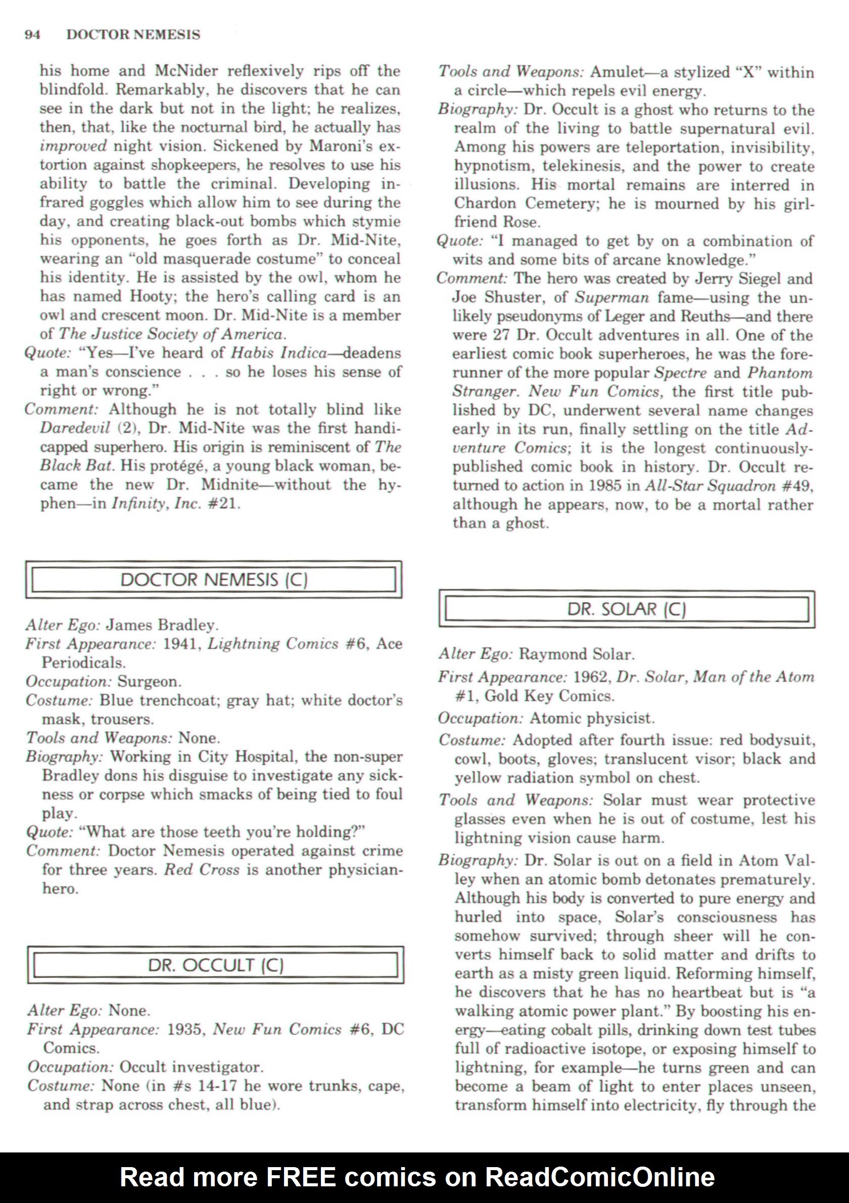 Read online The Encyclopedia of Superheroes comic -  Issue # TPB (Part 2) - 13