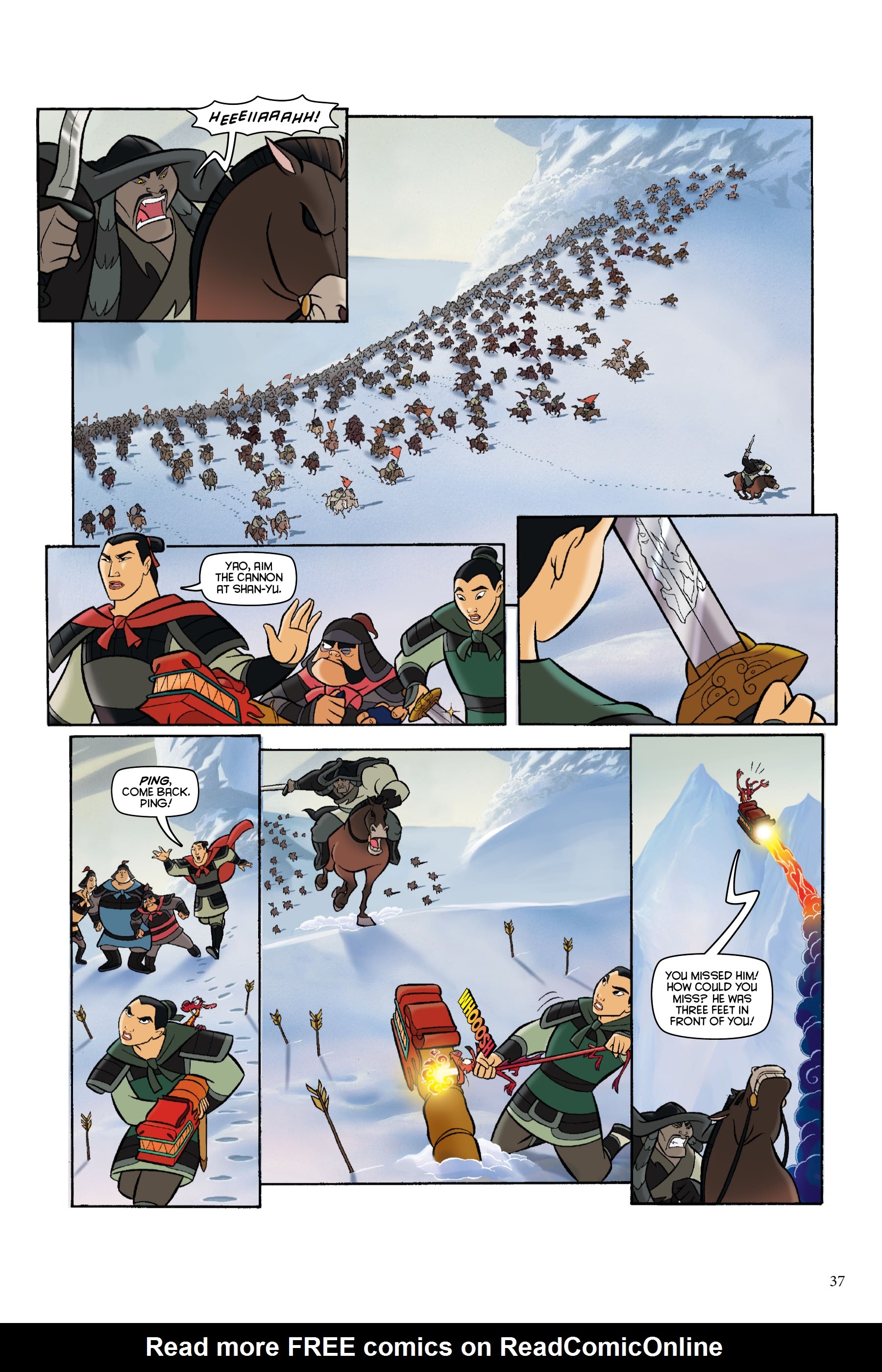 Read online Disney Mulan: The Story of the Movie in Comics comic -  Issue # TPB - 37