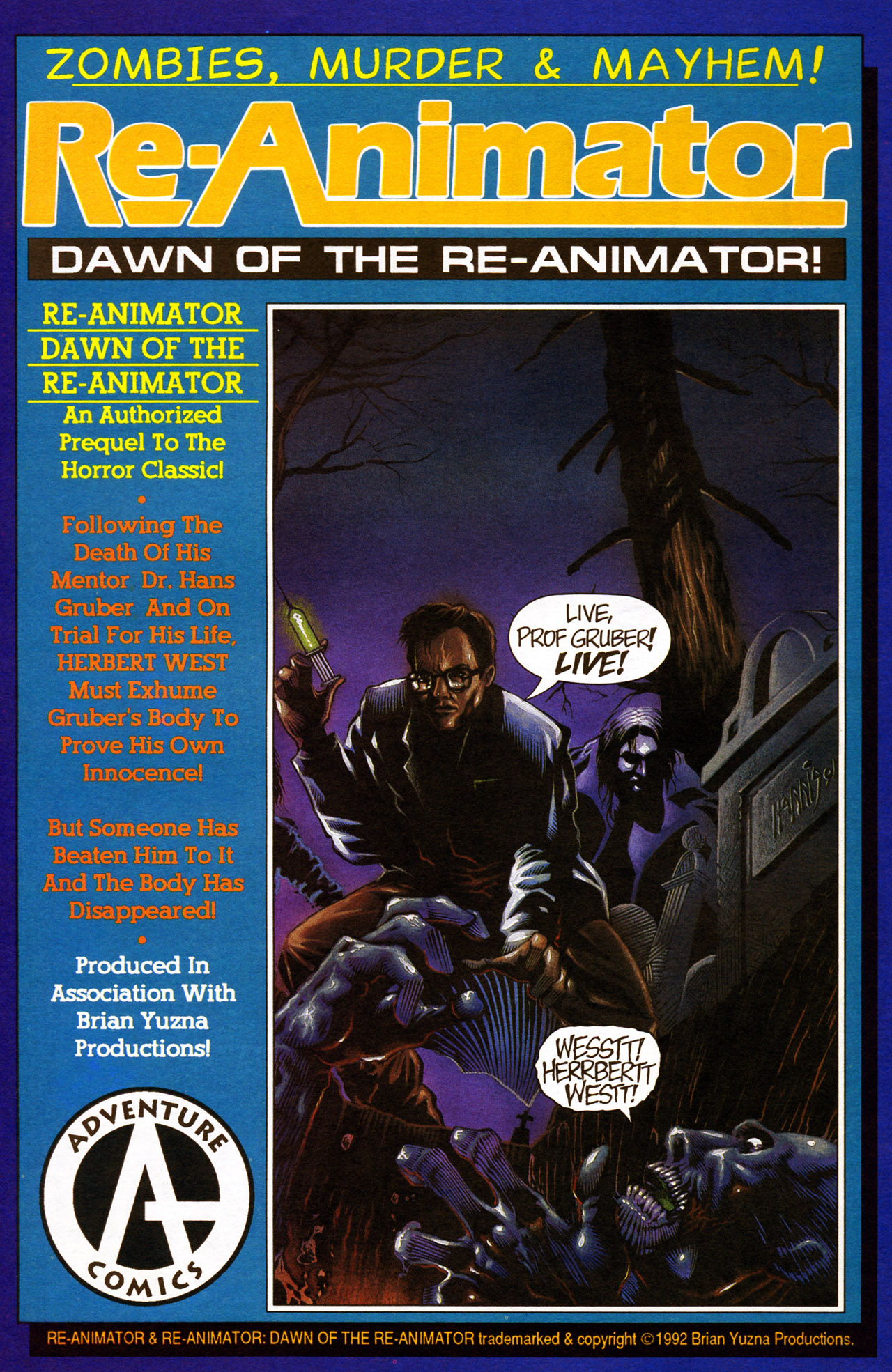 Read online Re-Animator (1991) comic -  Issue #3 - 33