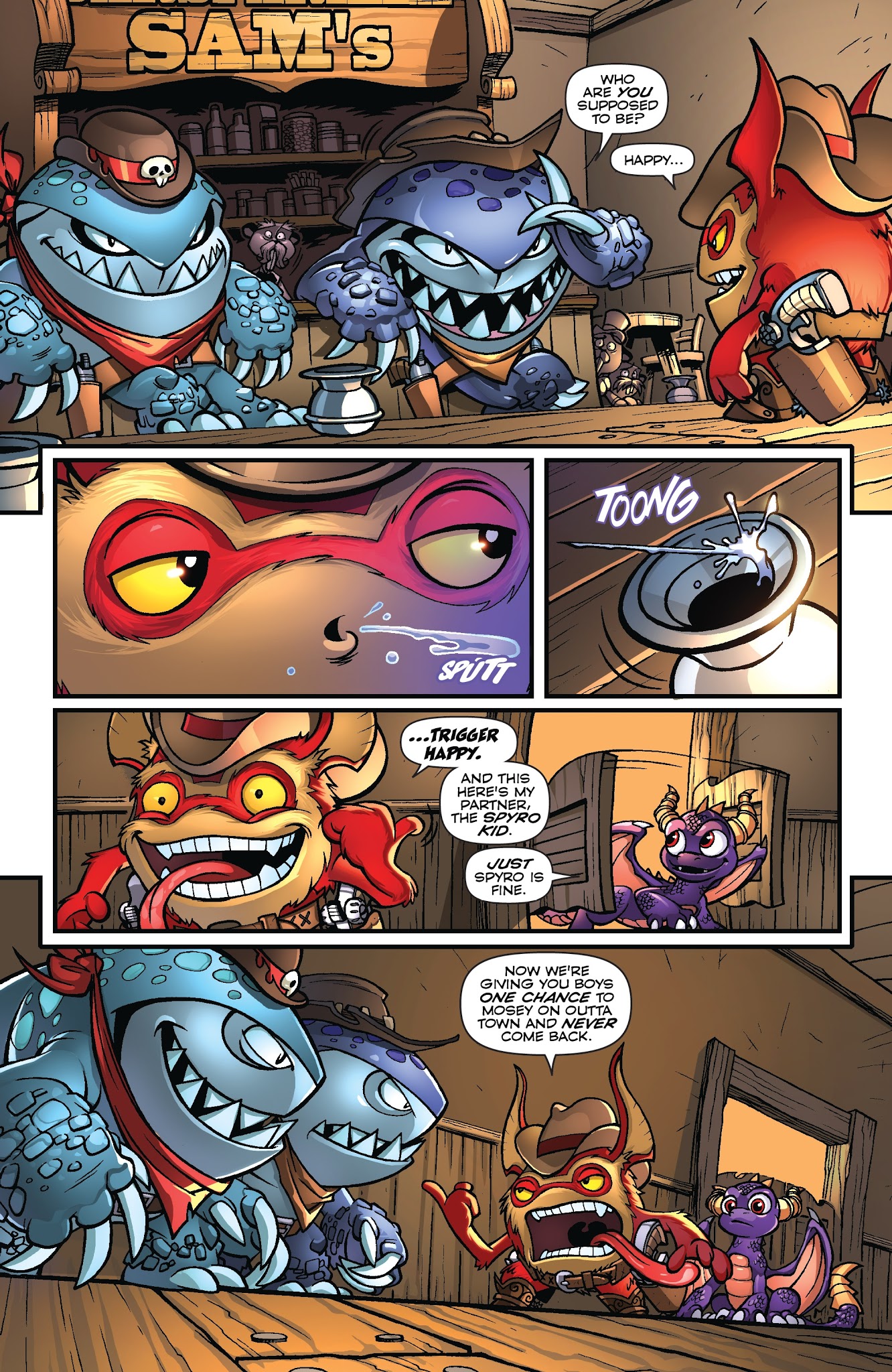 Read online Skylanders Quarterly-Spyro & Friends: Goldslinger comic -  Issue # Full - 6