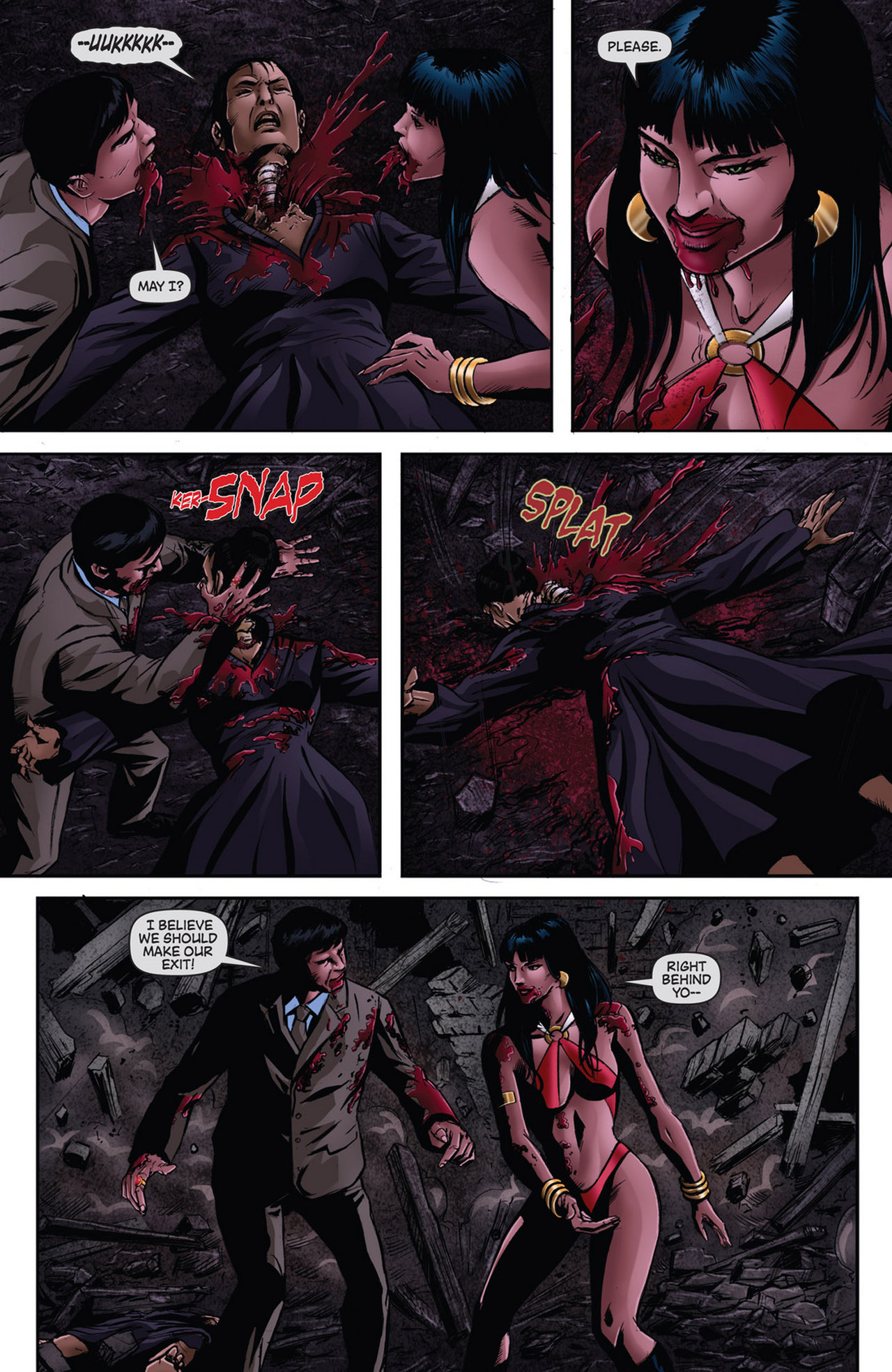 Read online Dark Shadows/Vampirella comic -  Issue #5 - 16
