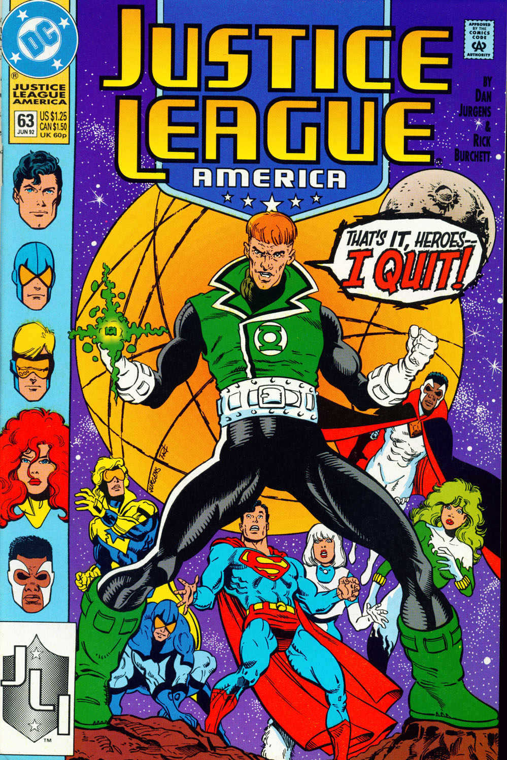Read online Justice League America comic -  Issue #63 - 1