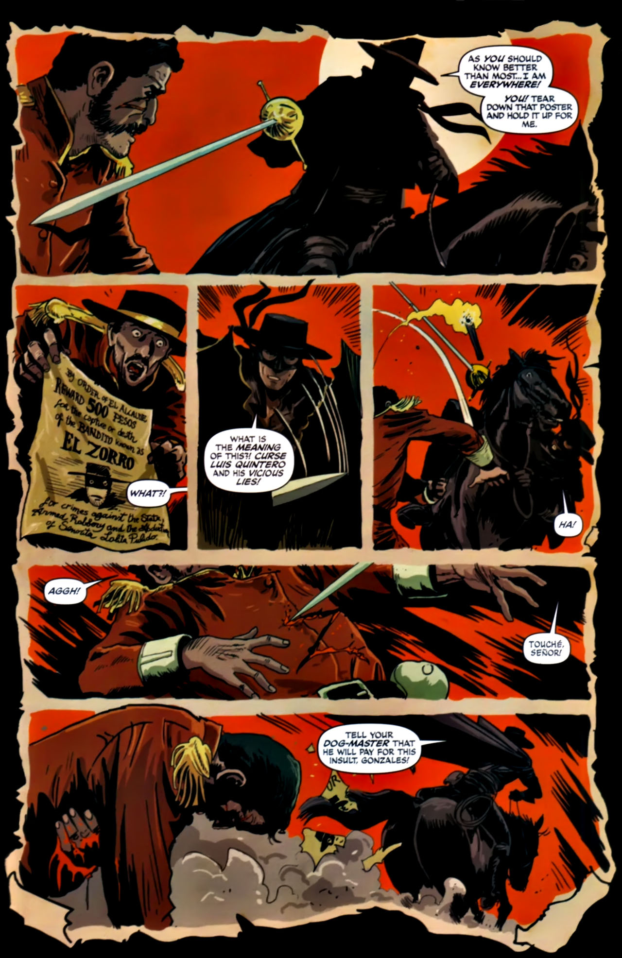 Read online Zorro (2008) comic -  Issue #19 - 16