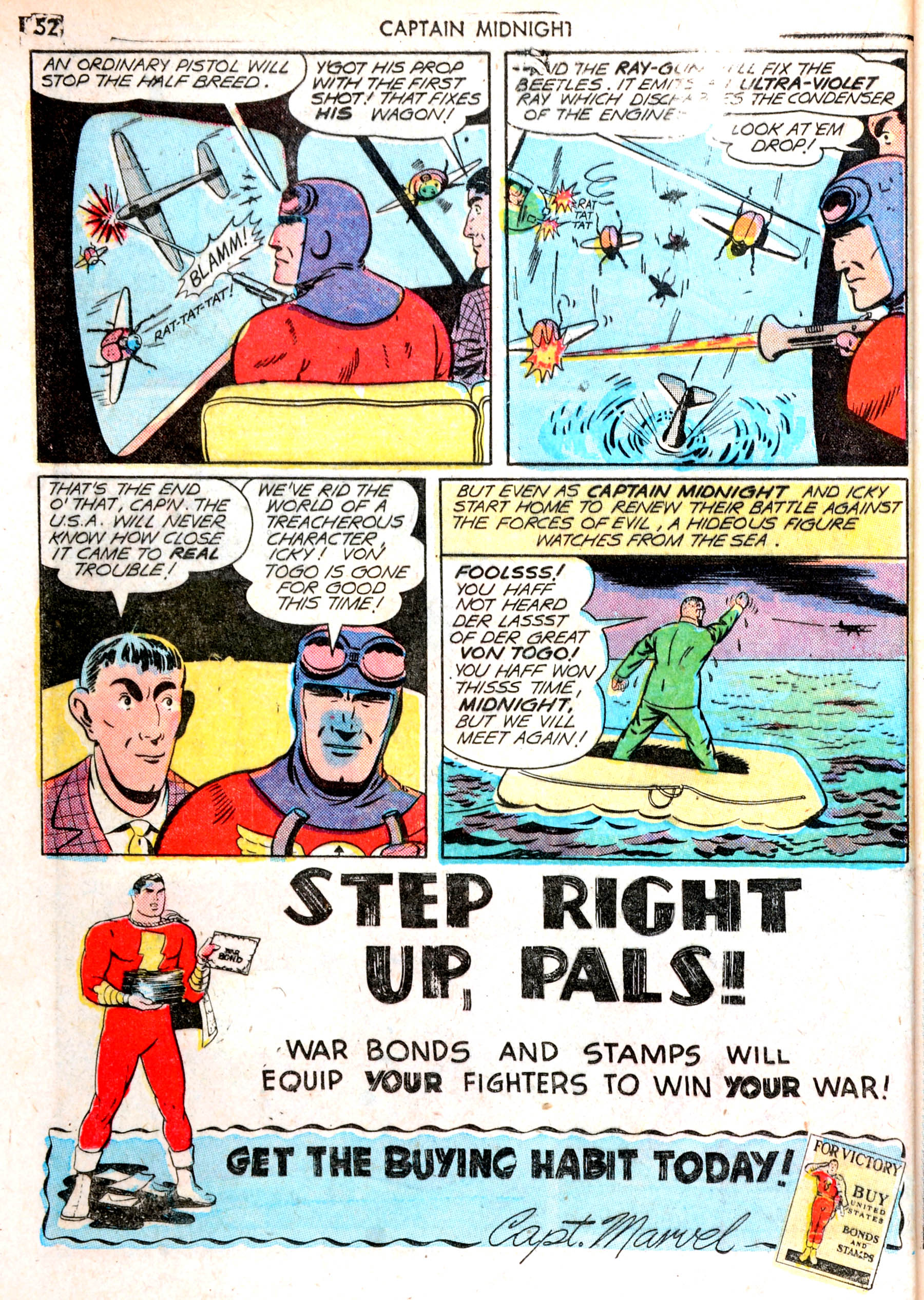 Read online Captain Midnight (1942) comic -  Issue #13 - 51