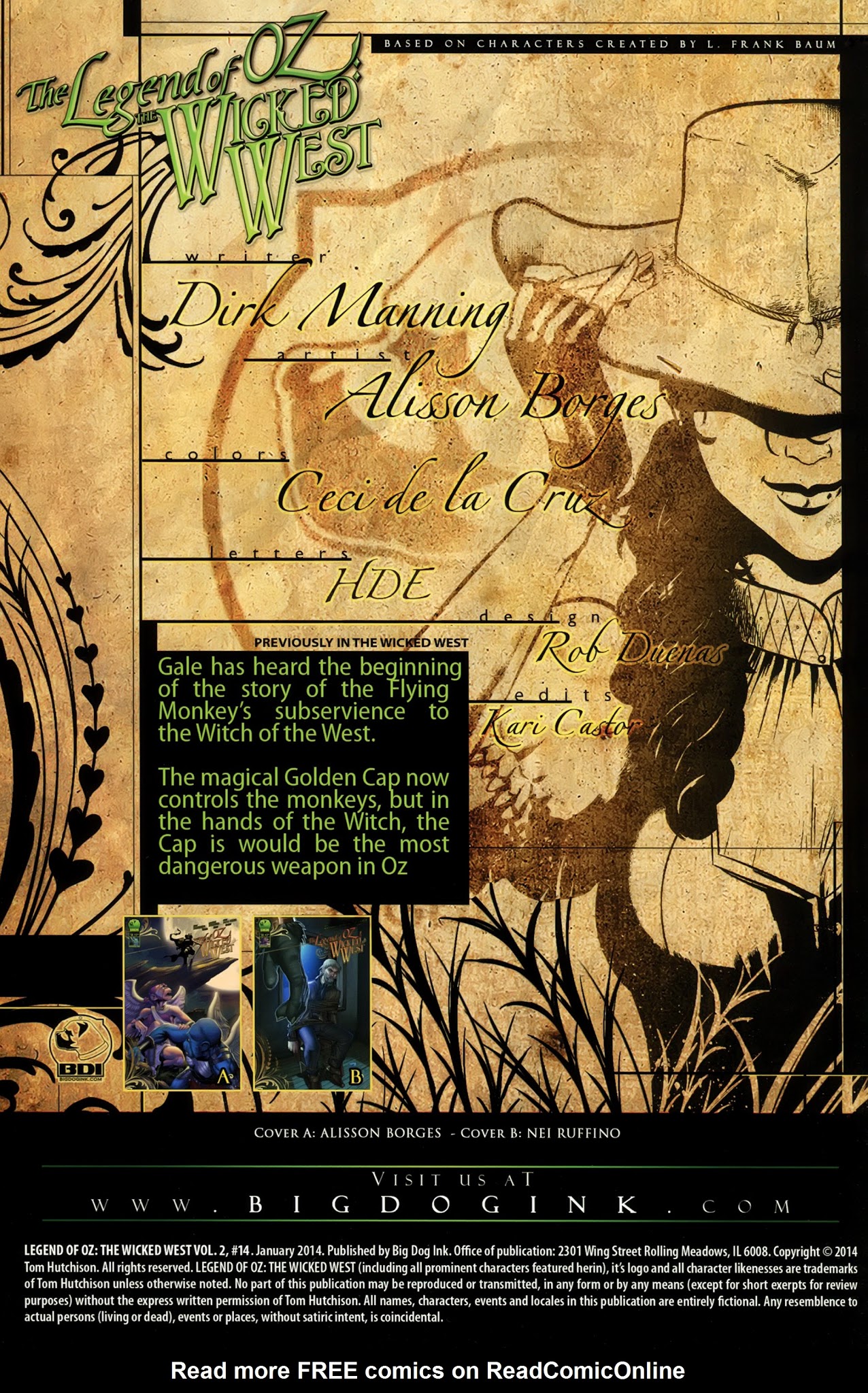 Read online Legend of Oz: The Wicked West comic -  Issue #14 - 2