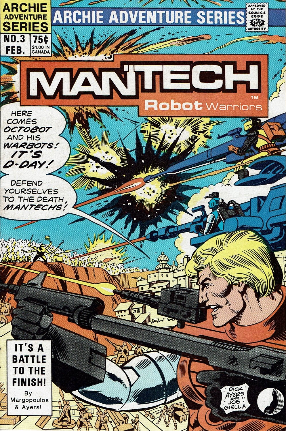 Read online ManTech Robot Warriors comic -  Issue #3 - 1