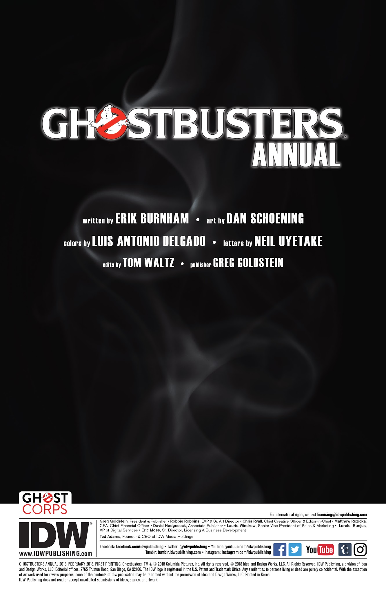 Read online Ghostbusters Annual 2018 comic -  Issue # Full - 2