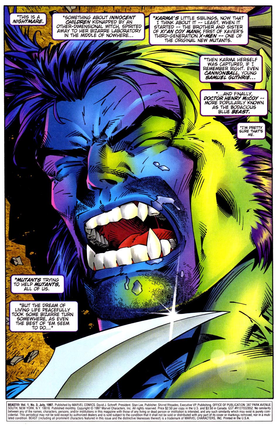 Read online Beast comic -  Issue #3 - 2
