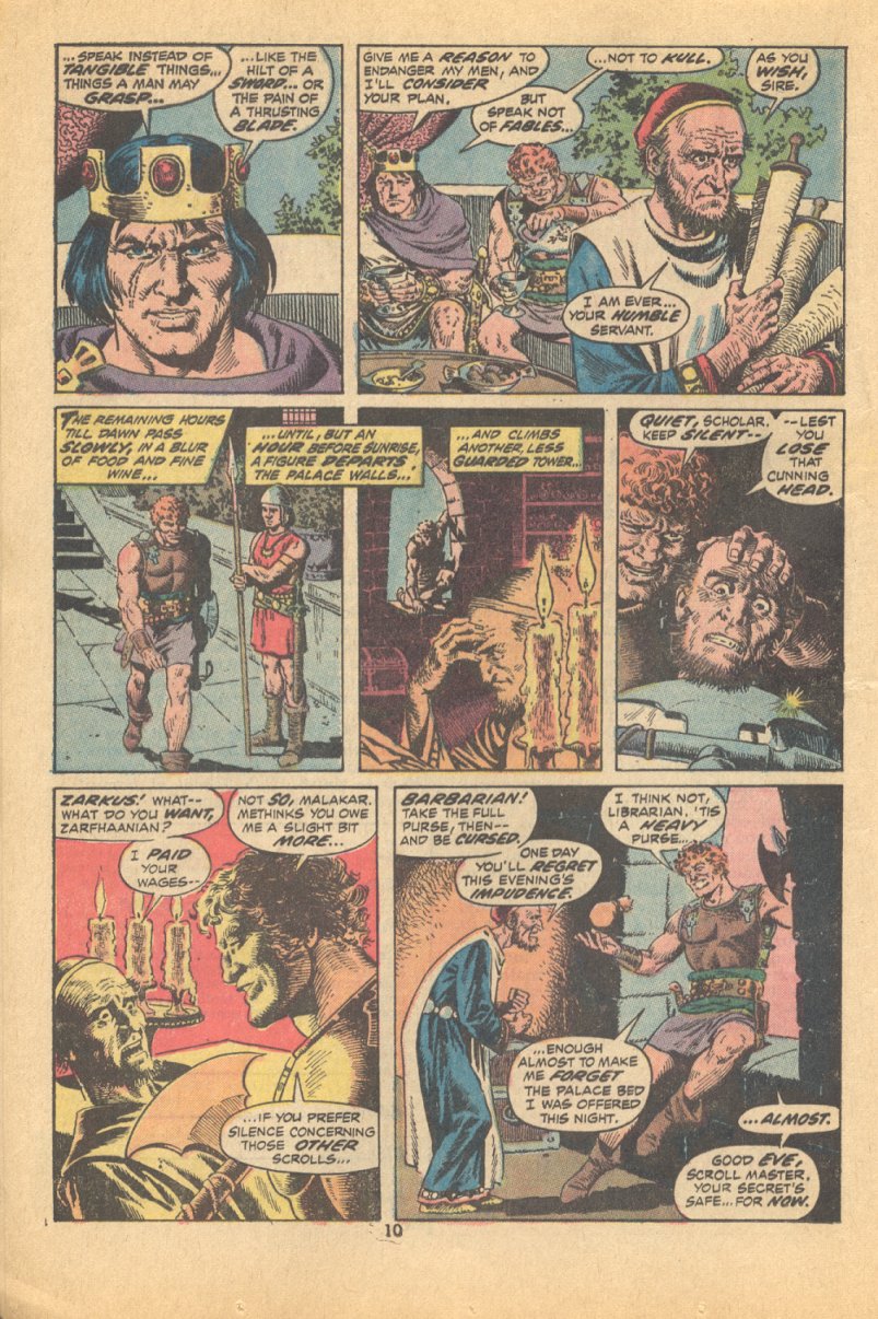 Read online Kull, the Conqueror (1971) comic -  Issue #6 - 9