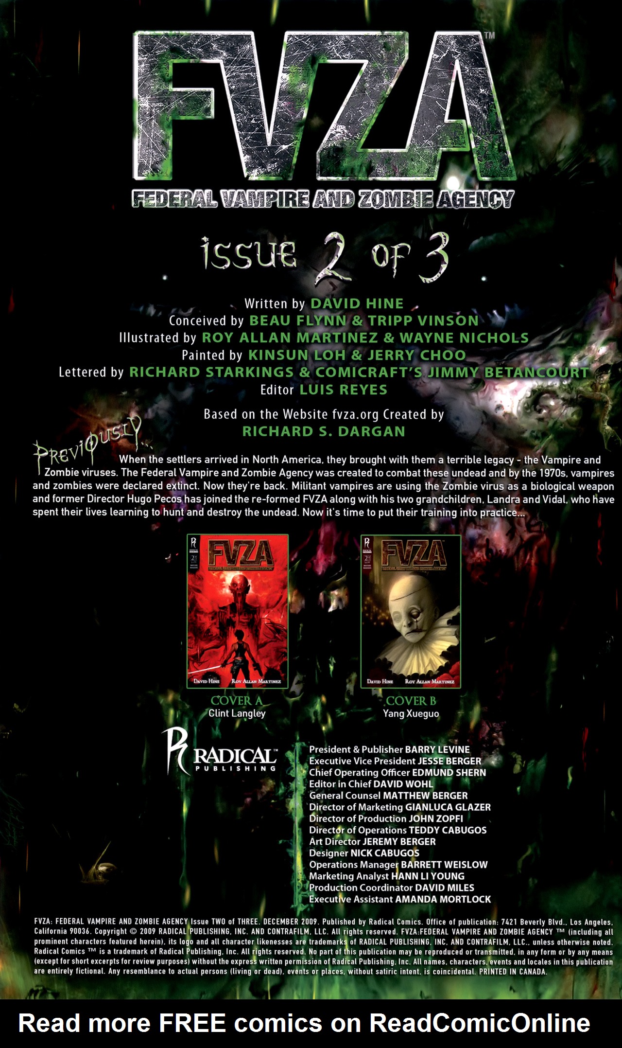 Read online FVZA: Federal Vampire and Zombie Agency comic -  Issue #2 - 3