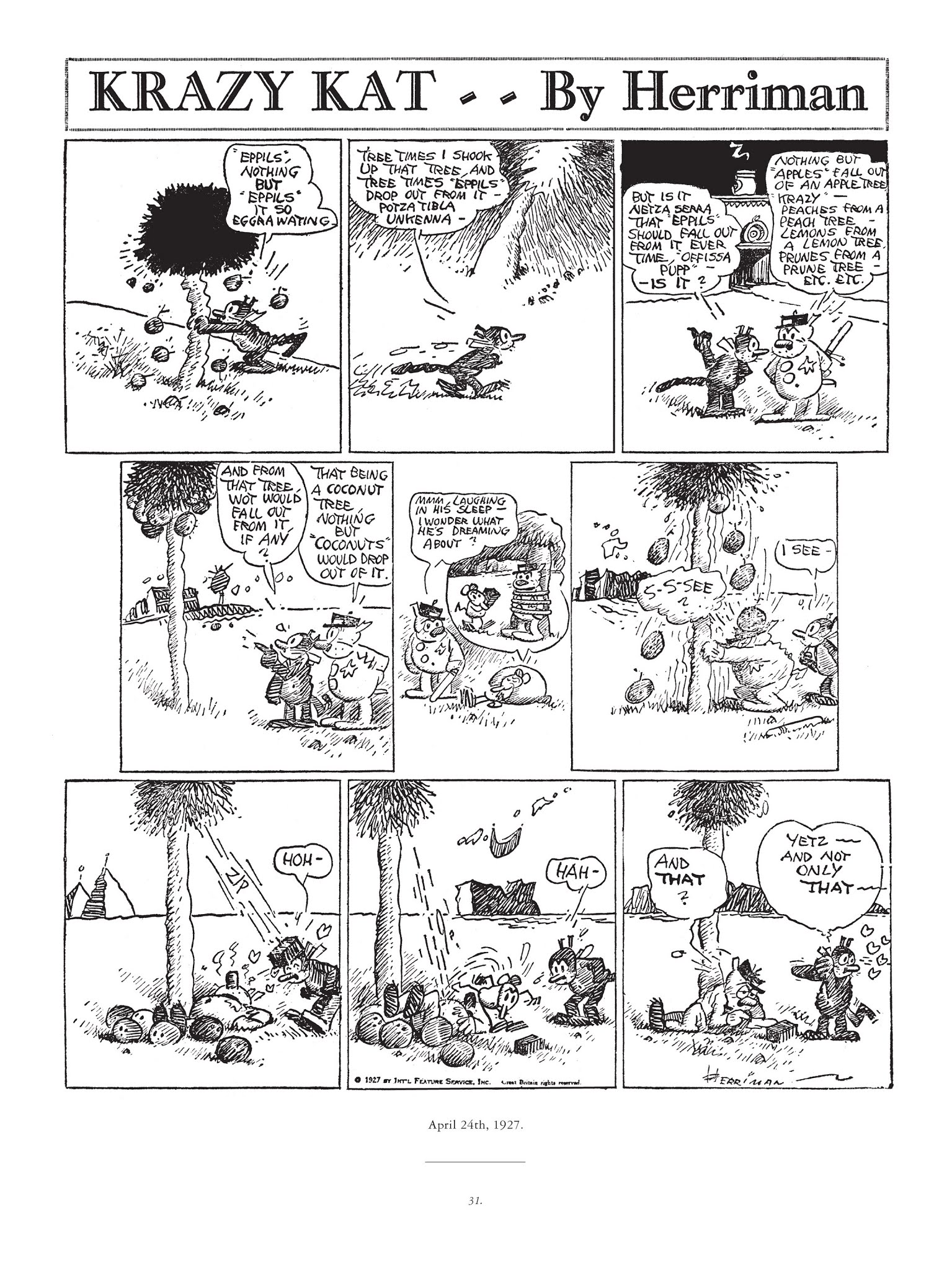 Read online Krazy & Ignatz comic -  Issue # TPB 5 - 31