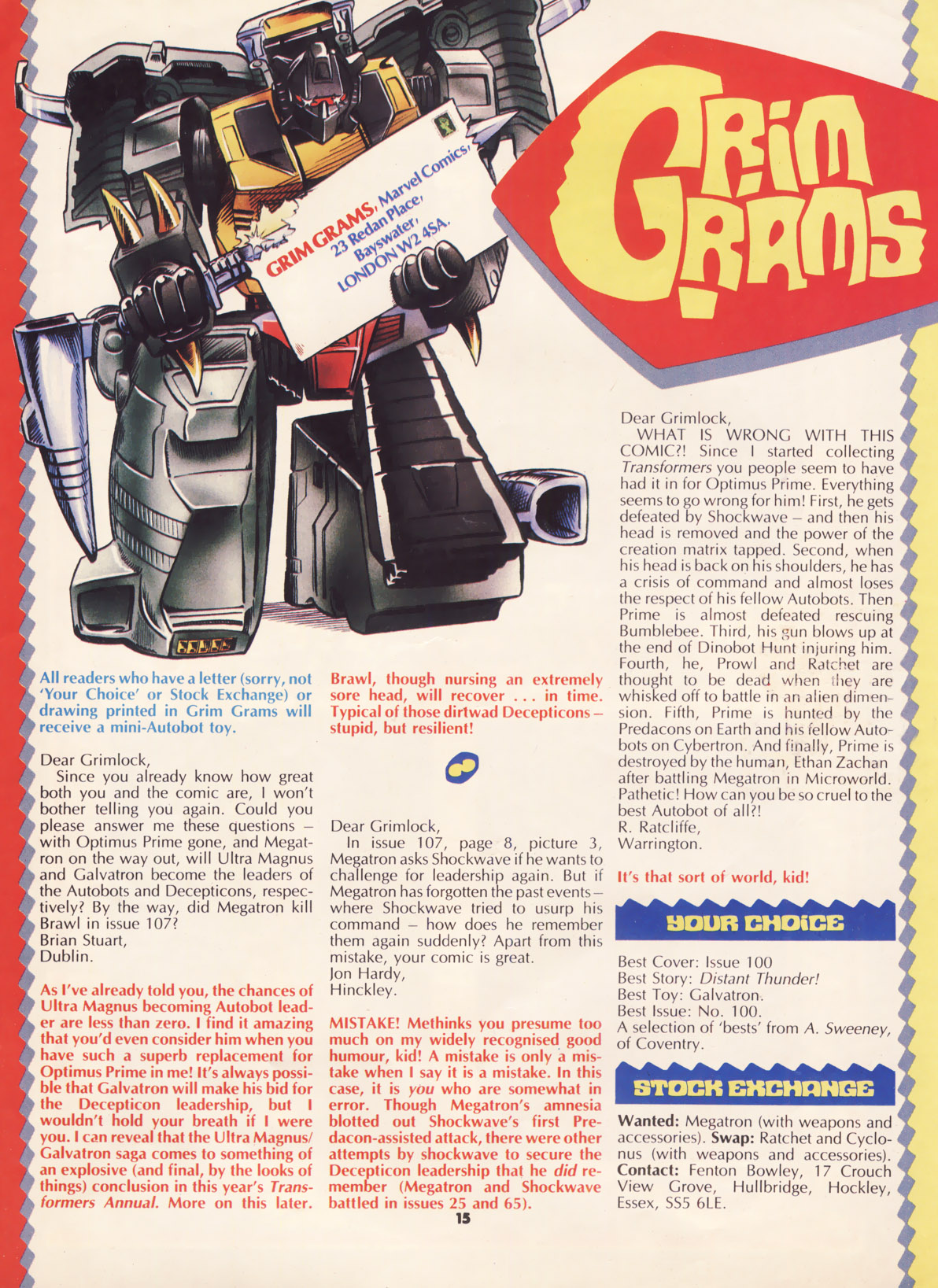 Read online The Transformers (UK) comic -  Issue #115 - 14