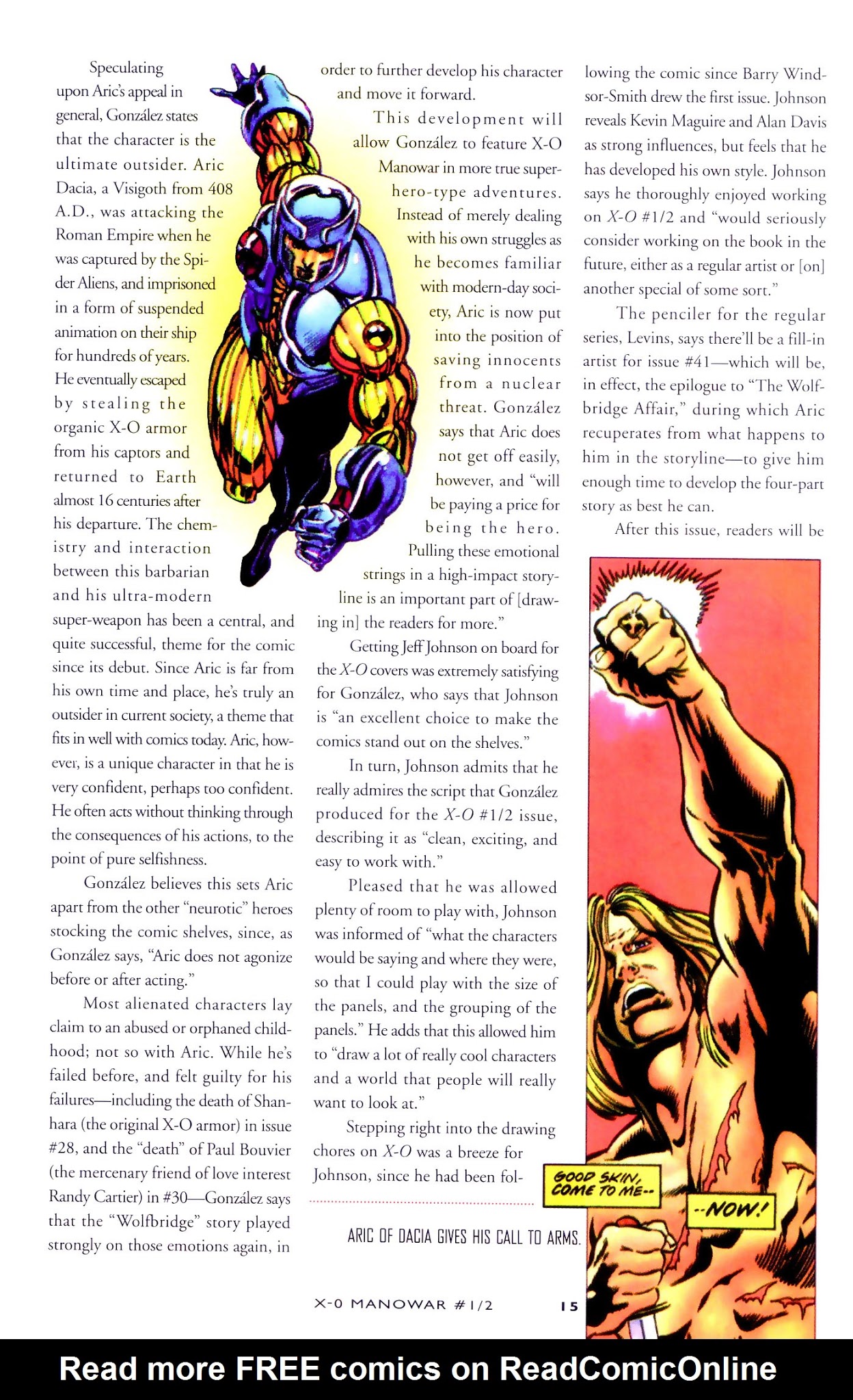 Read online X-O Manowar (1992) comic -  Issue #0.5 - 18