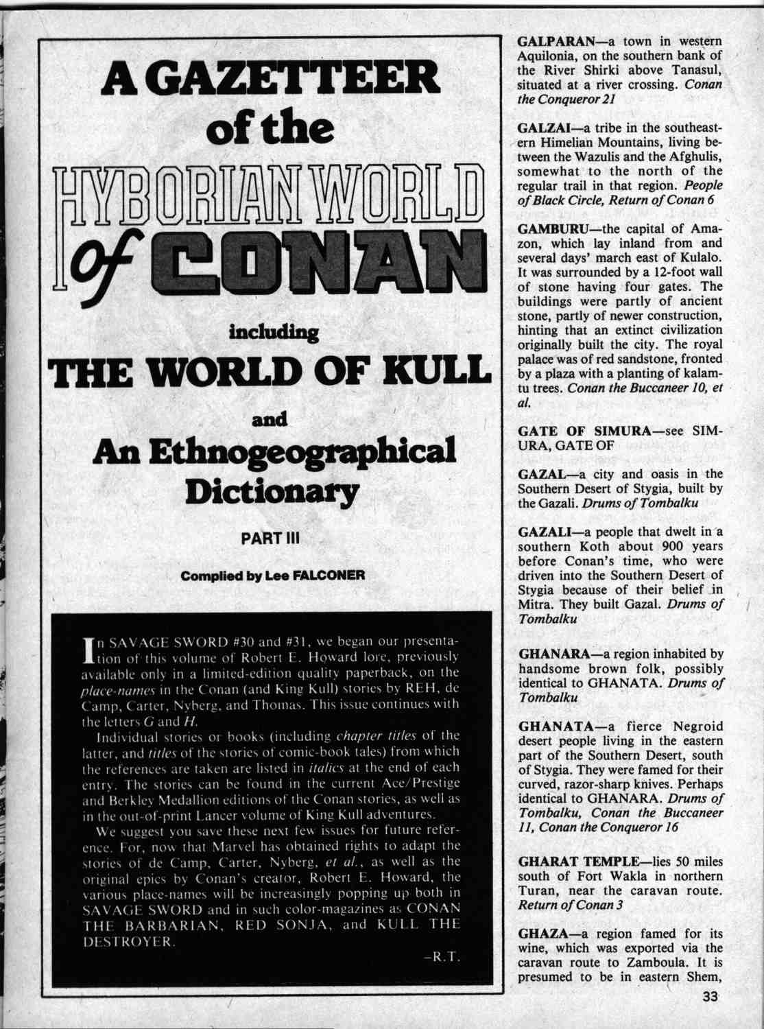 Read online The Savage Sword Of Conan comic -  Issue #33 - 32