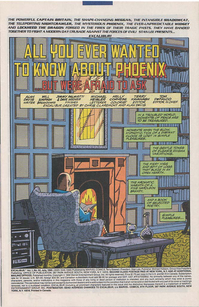 Read online Excalibur (1988) comic -  Issue #52 - 2
