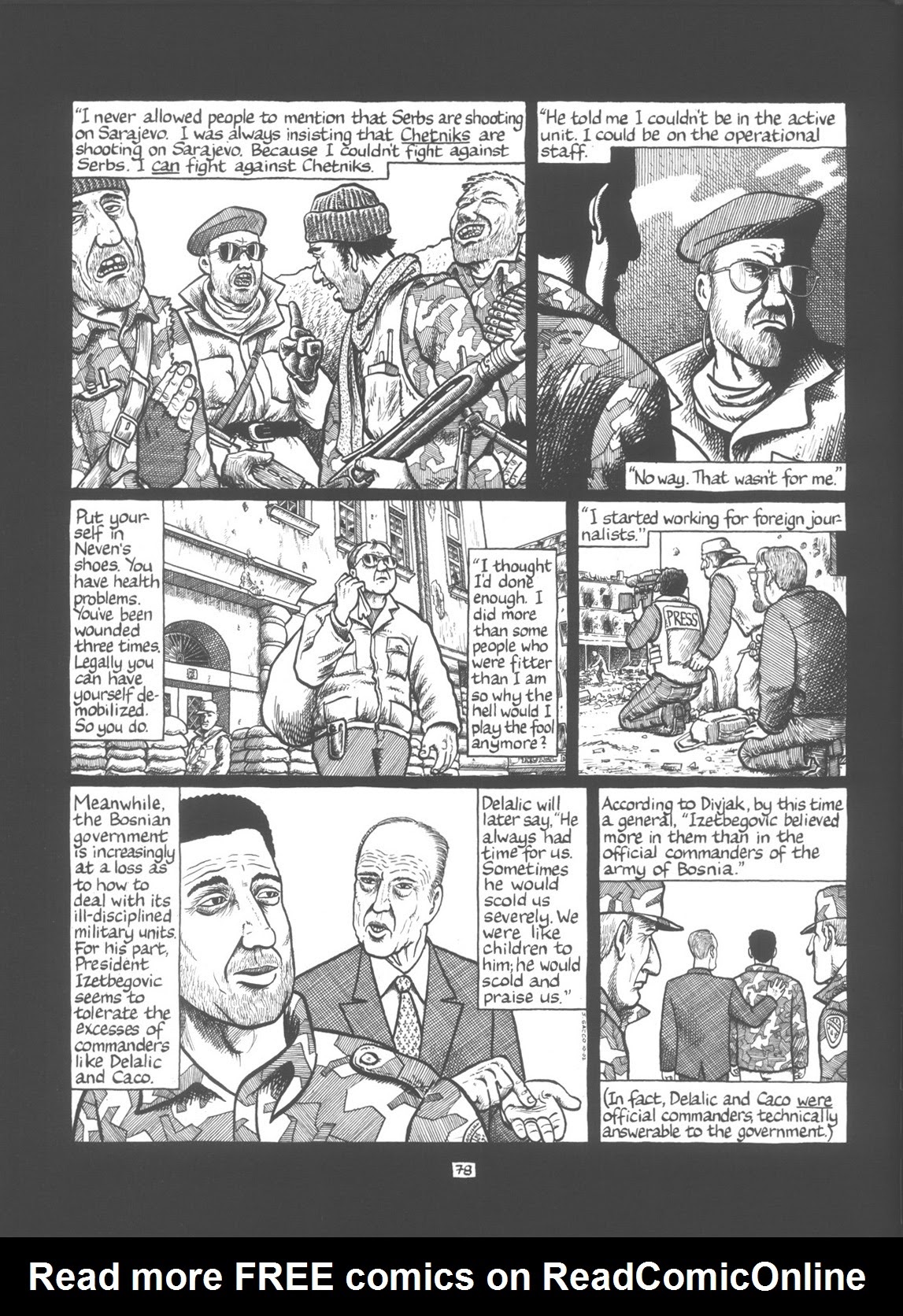 Read online The Fixer: A Story from Sarajevo comic -  Issue # TPB - 82