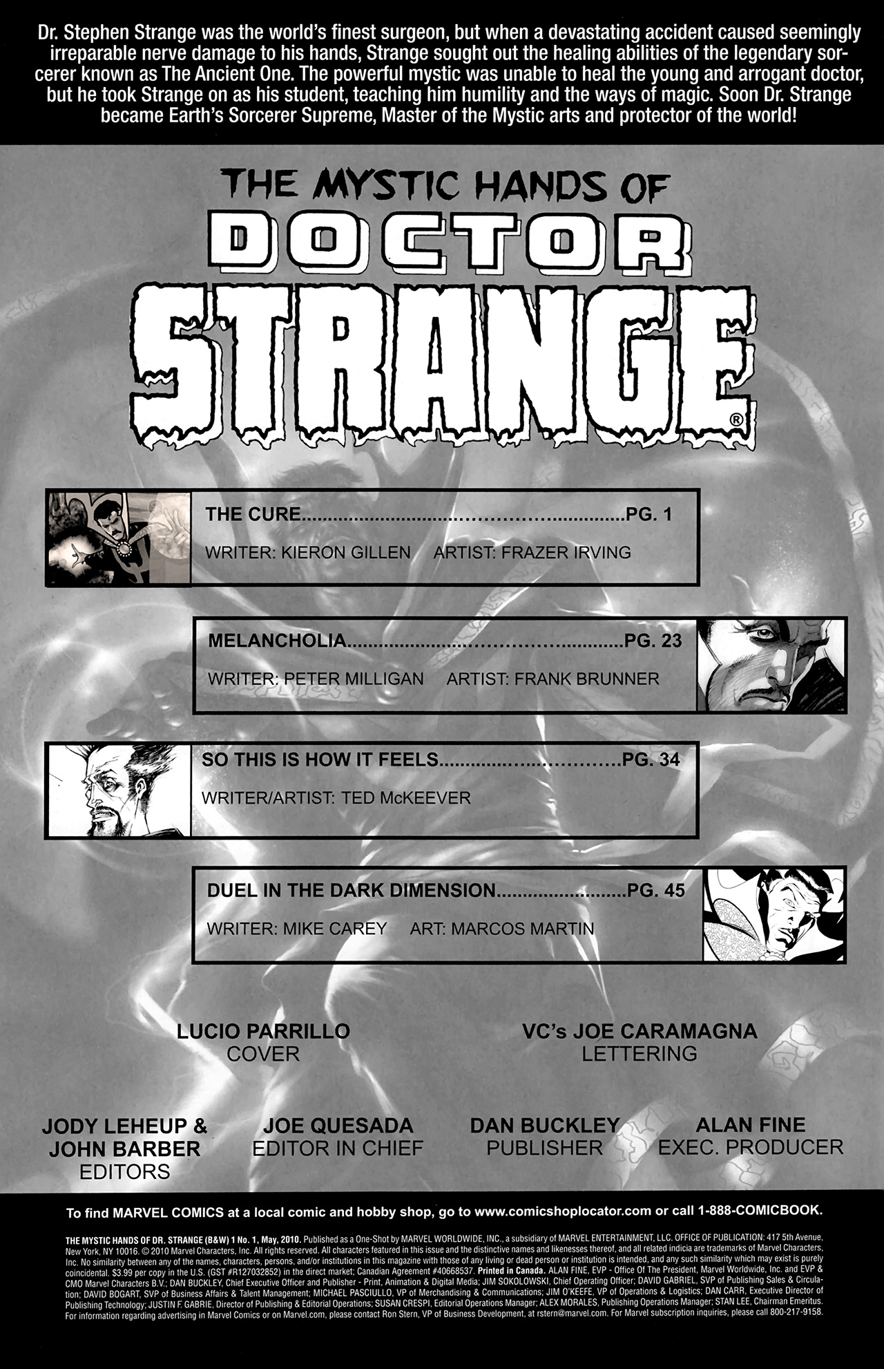 Read online The Mystic Hands of Dr. Strange (B&W) comic -  Issue # Full - 2