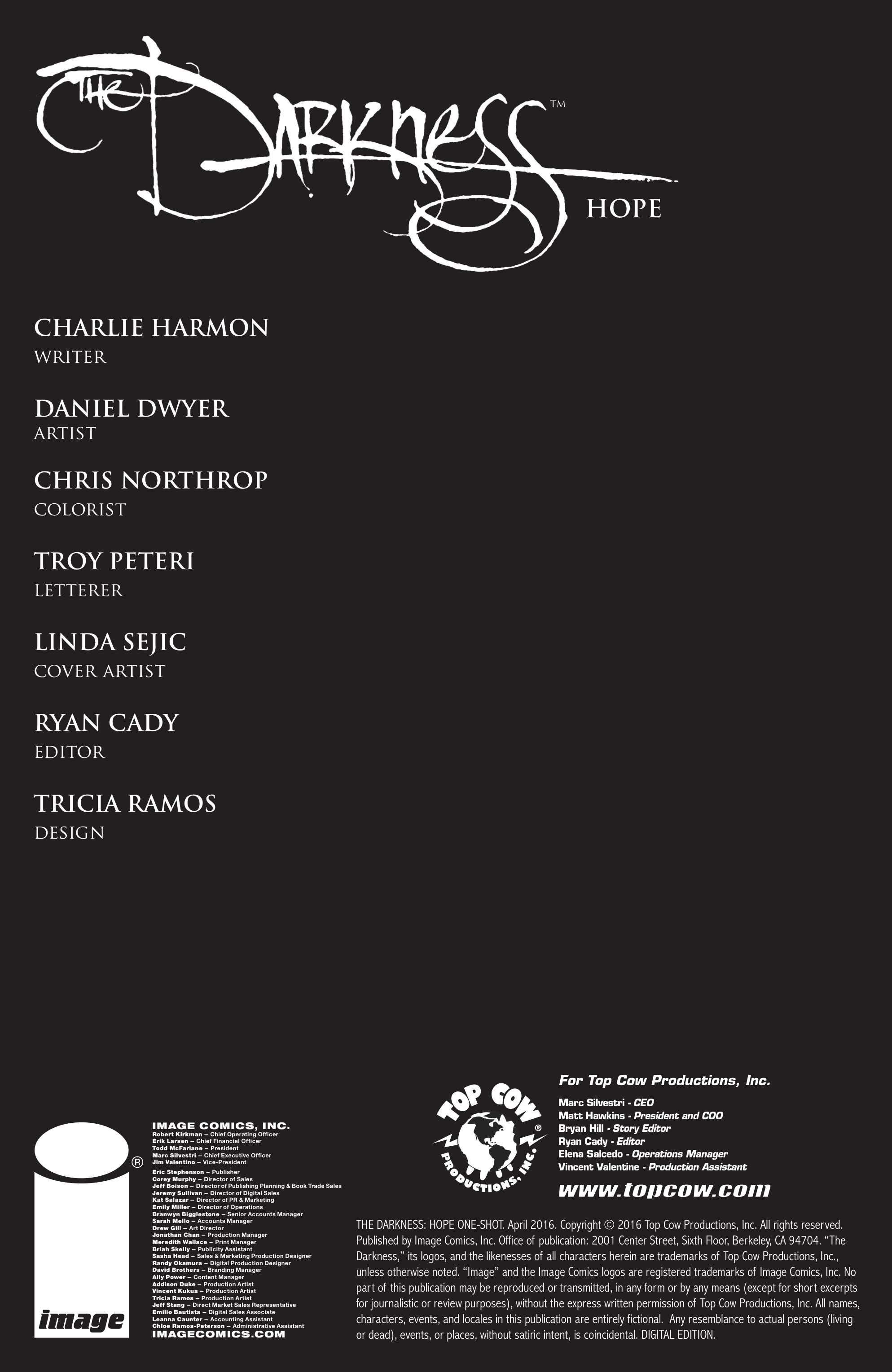 Read online The Darkness: Hope comic -  Issue # Full - 2