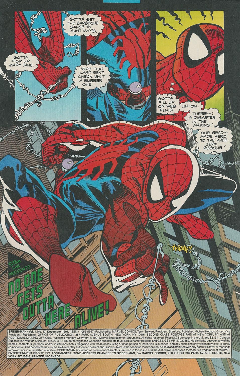 Read online Spider-Man (1990) comic -  Issue #17 - No One Gets Outta Here Alive - 2