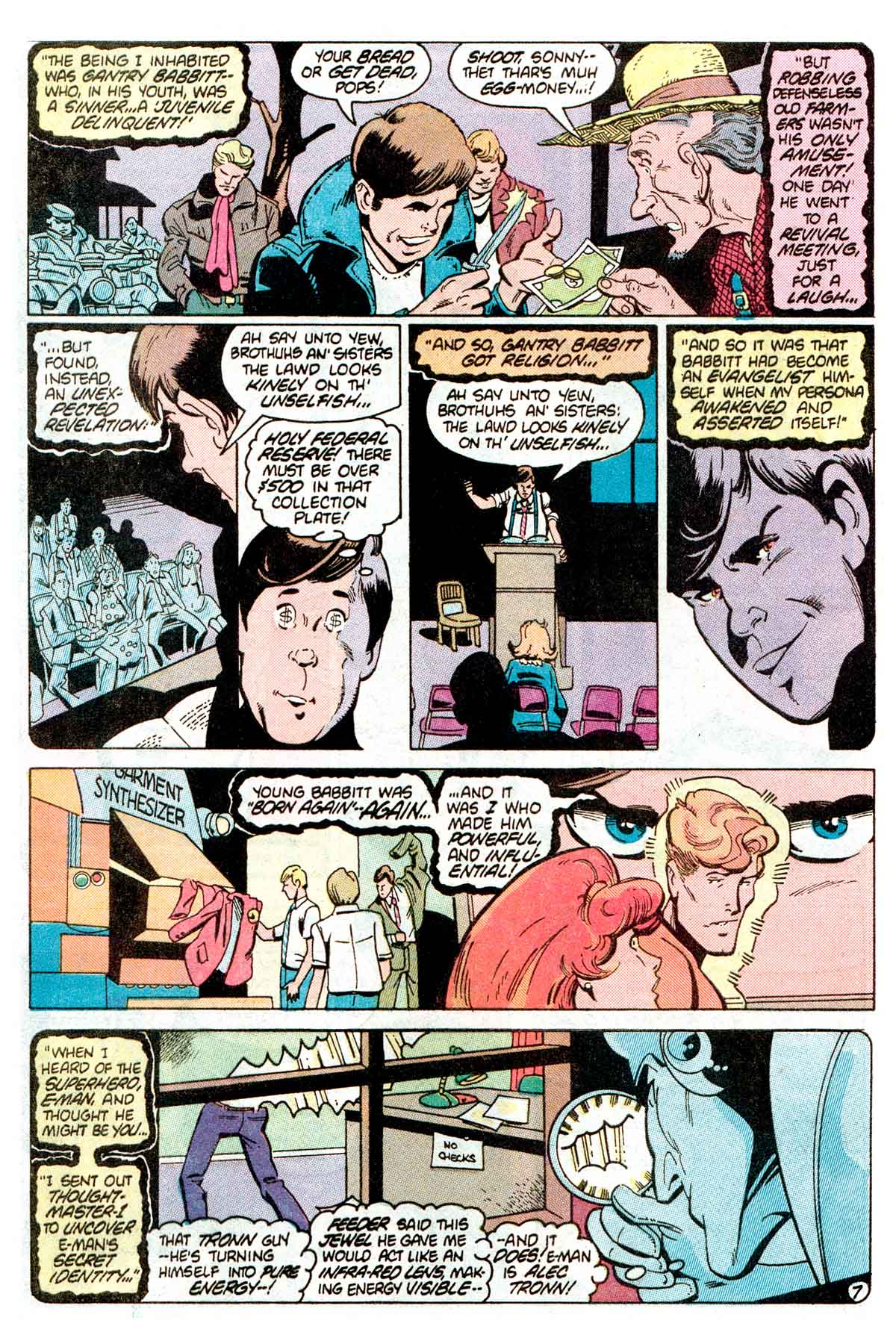 Read online E-Man (1983) comic -  Issue #7 - 9