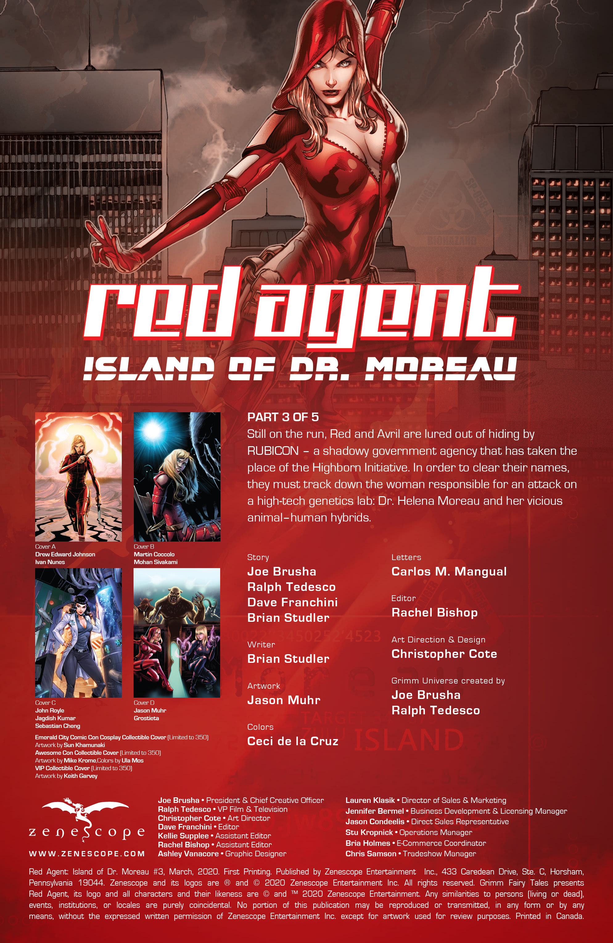 Read online Red Agent: Island of Dr Moreau comic -  Issue #3 - 2