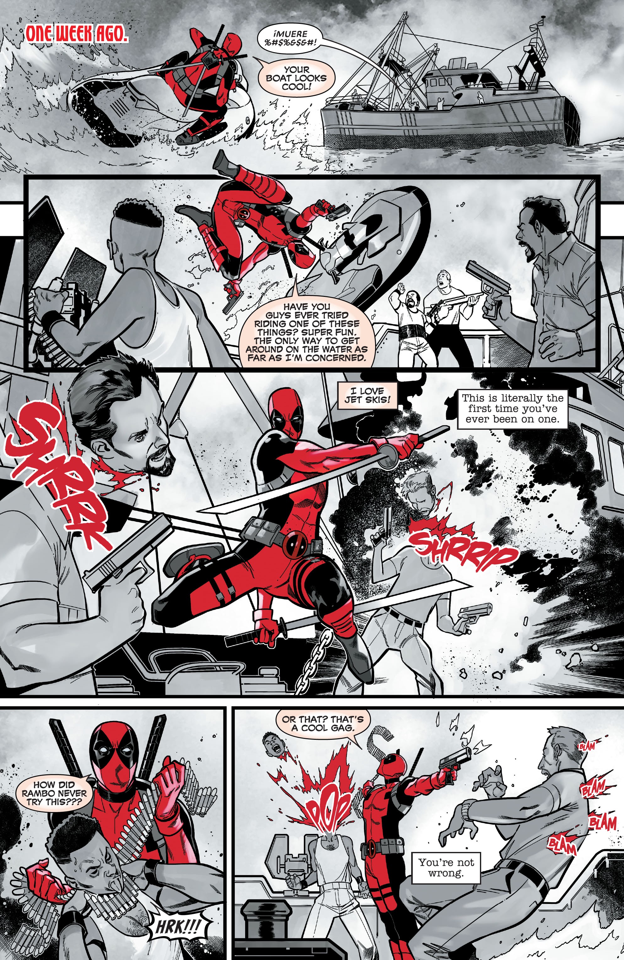 Read online Deadpool: Black, White & Blood comic -  Issue #3 - 5