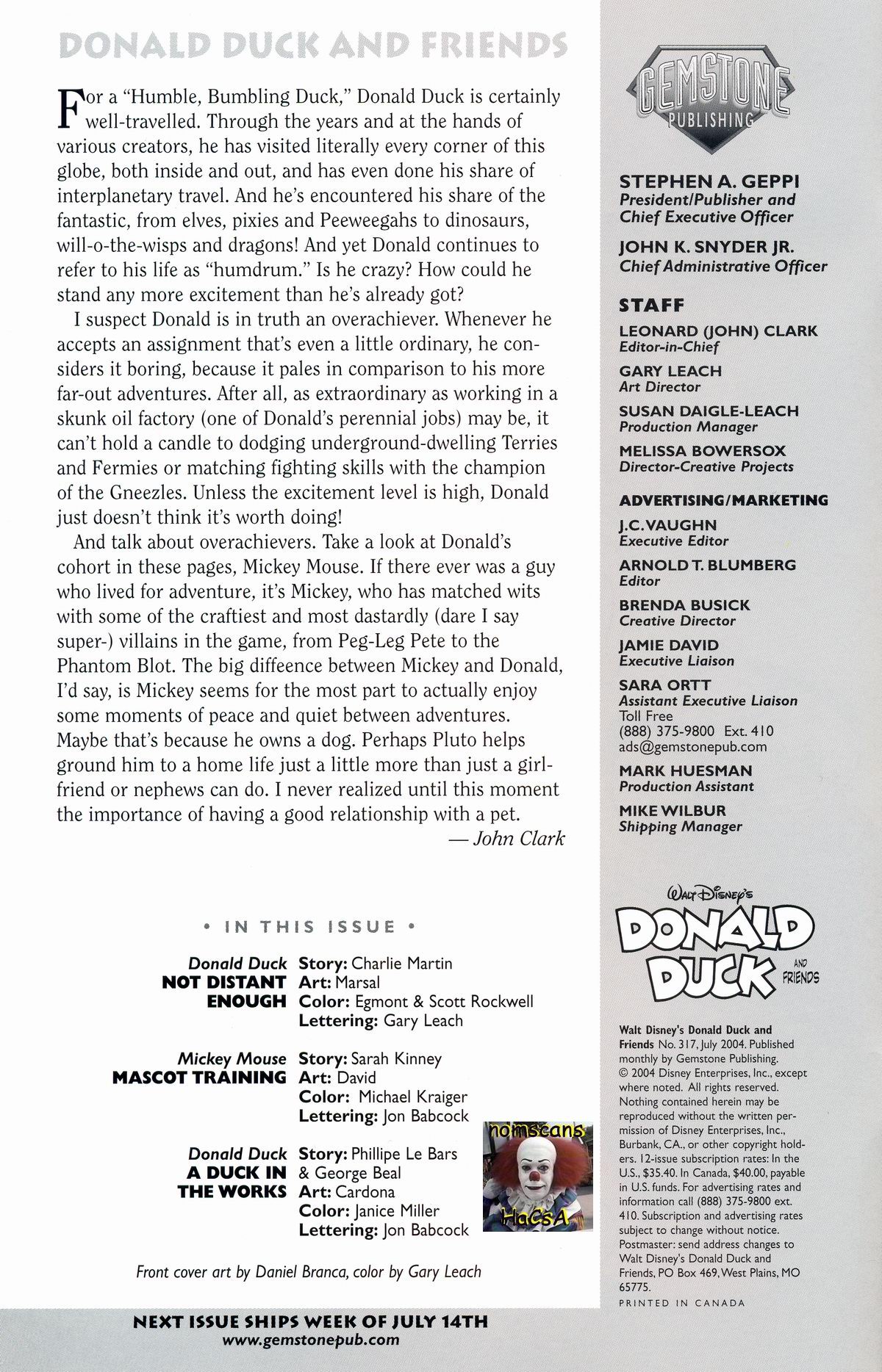 Read online Walt Disney's Donald Duck and Friends comic -  Issue #317 - 2