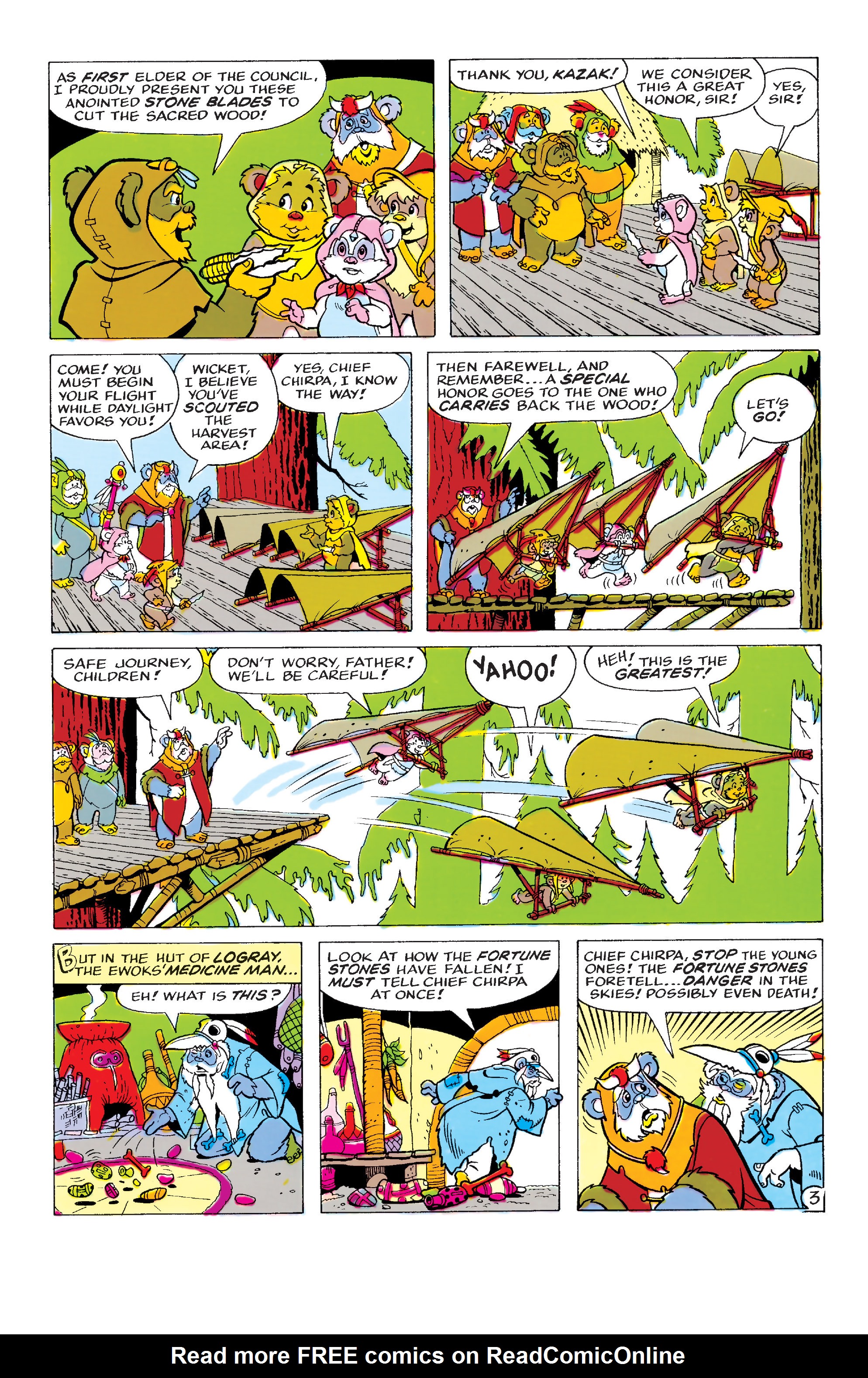 Read online Ewoks comic -  Issue #3 - 4