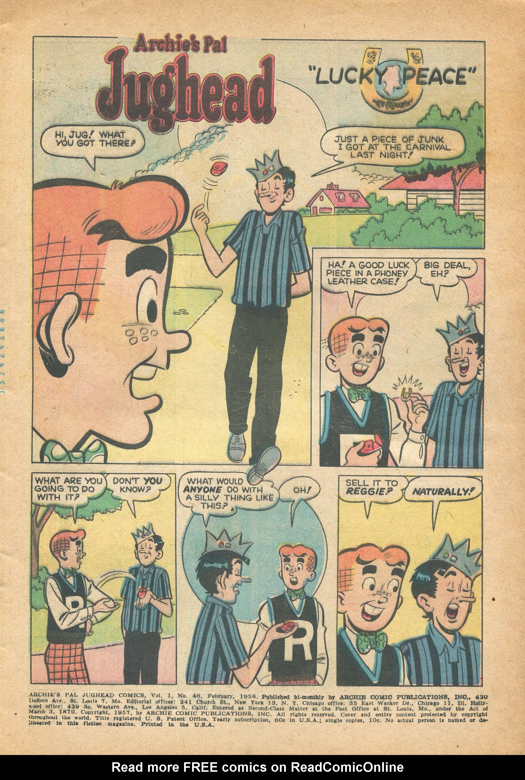 Read online Archie's Pal Jughead comic -  Issue #46 - 3