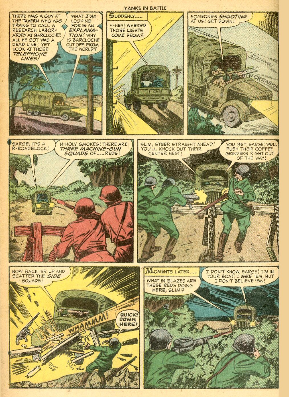 Read online Yanks In Battle comic -  Issue #1 - 6