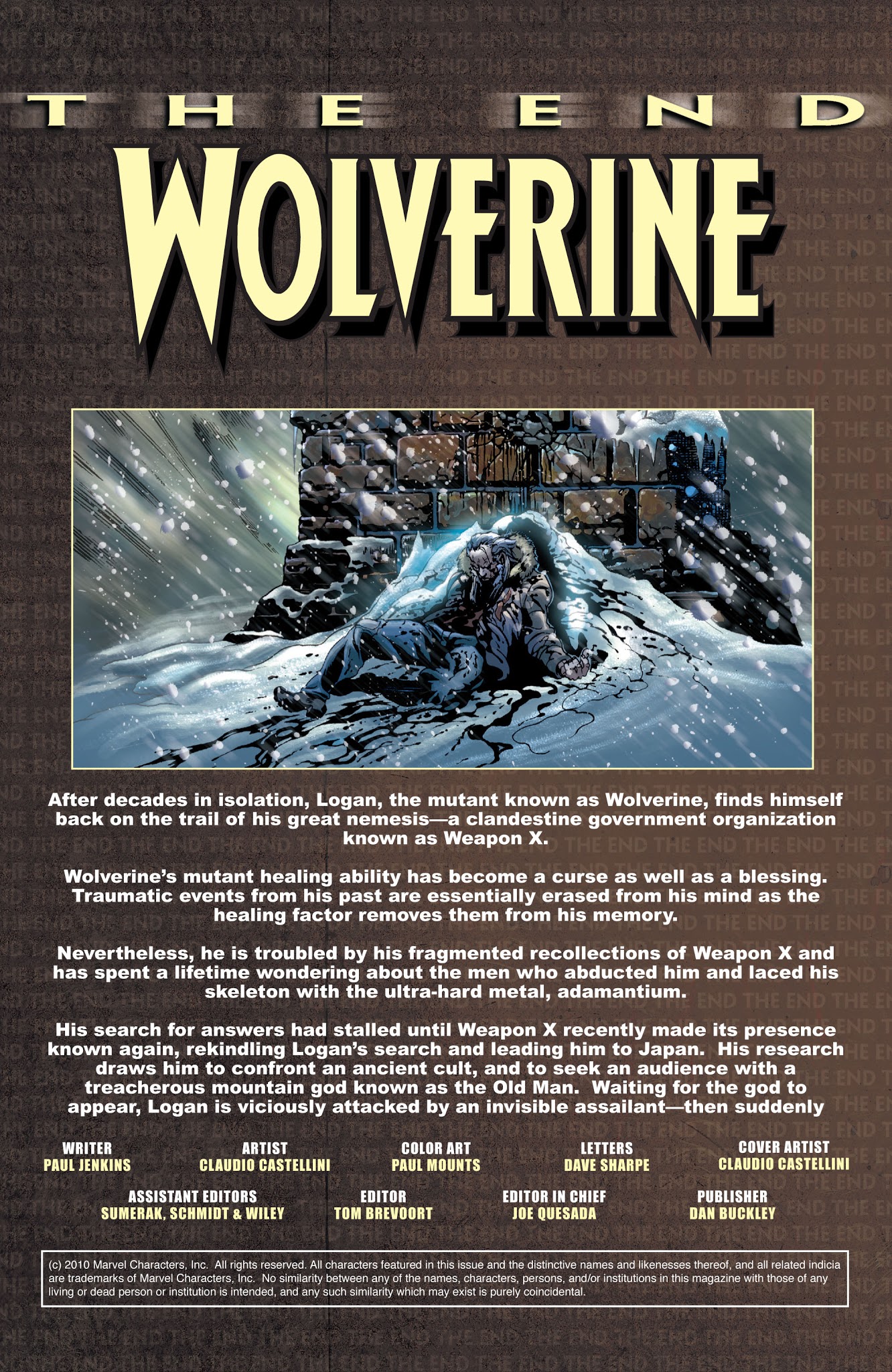 Read online Wolverine: The End comic -  Issue #3 - 2