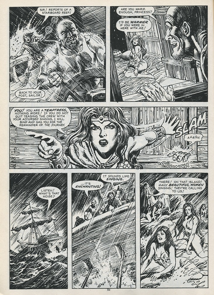 Read online The Savage Sword Of Conan comic -  Issue #187 - 56