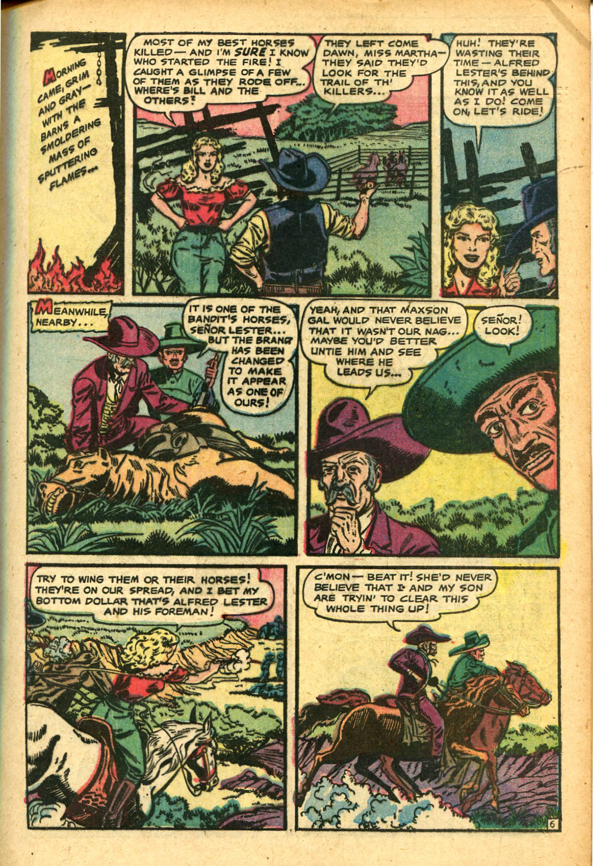 Read online Cowgirl Romances (1950) comic -  Issue #7 - 9