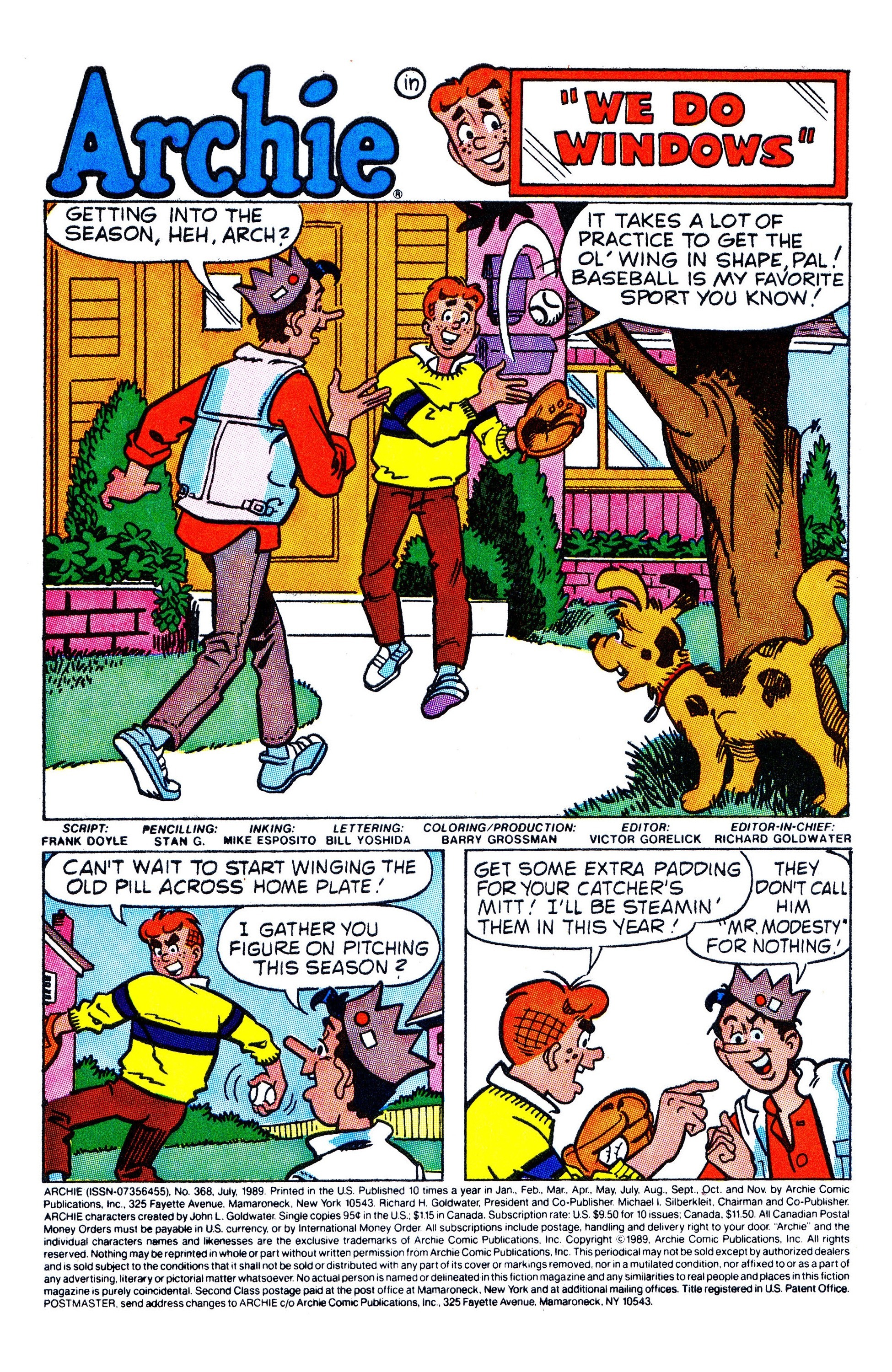 Read online Archie (1960) comic -  Issue #368 - 2