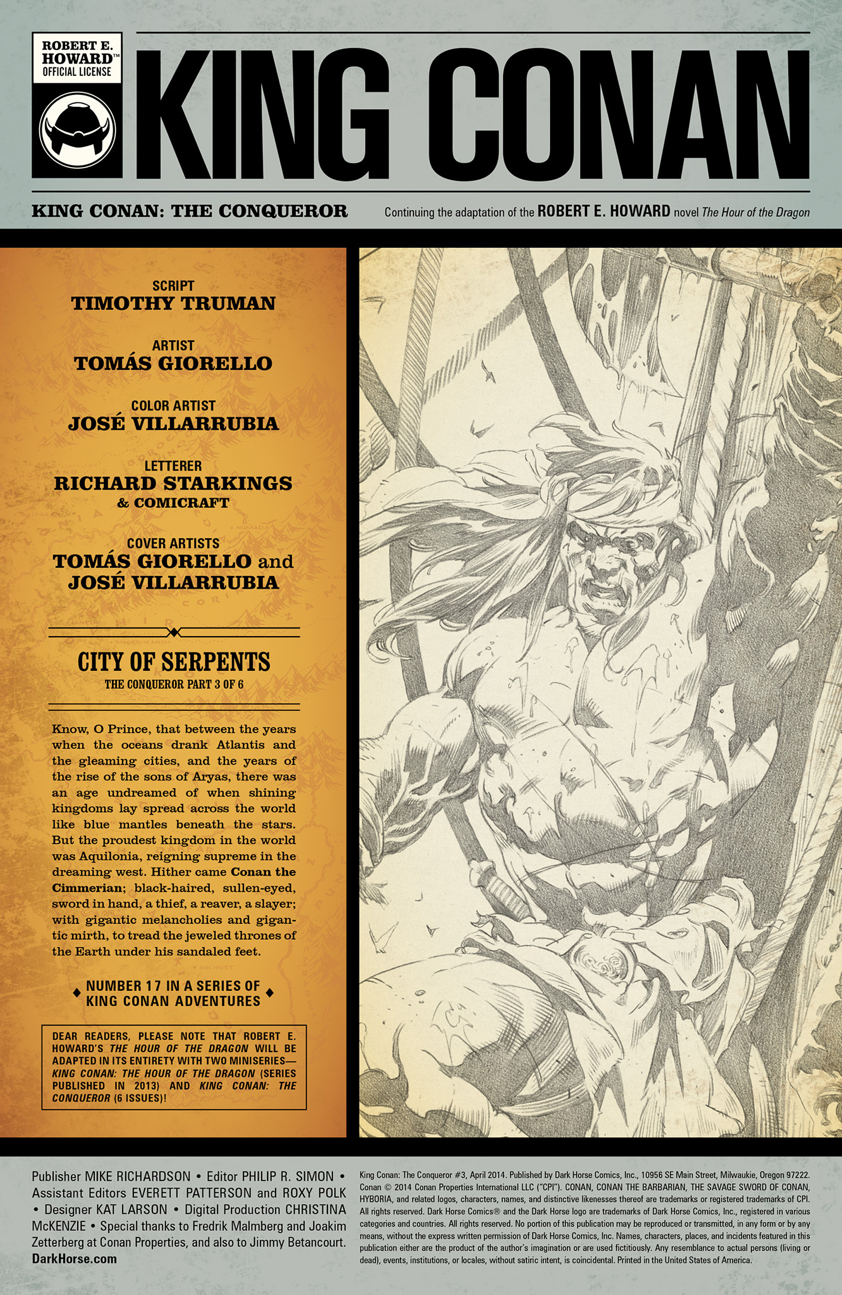 Read online King Conan: The Conqueror comic -  Issue #3 - 2